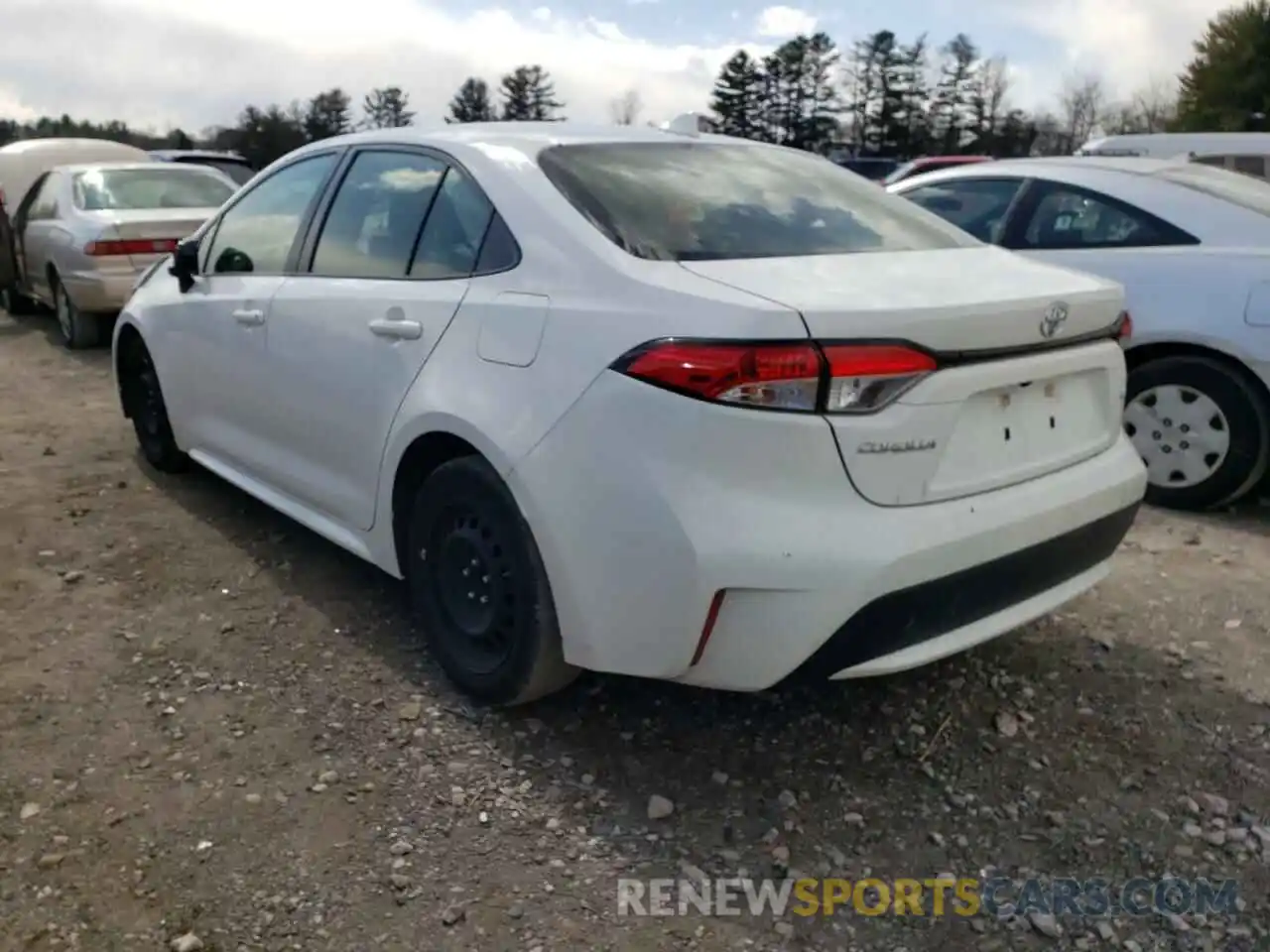 3 Photograph of a damaged car JTDEPRAE0LJ018349 TOYOTA COROLLA 2020