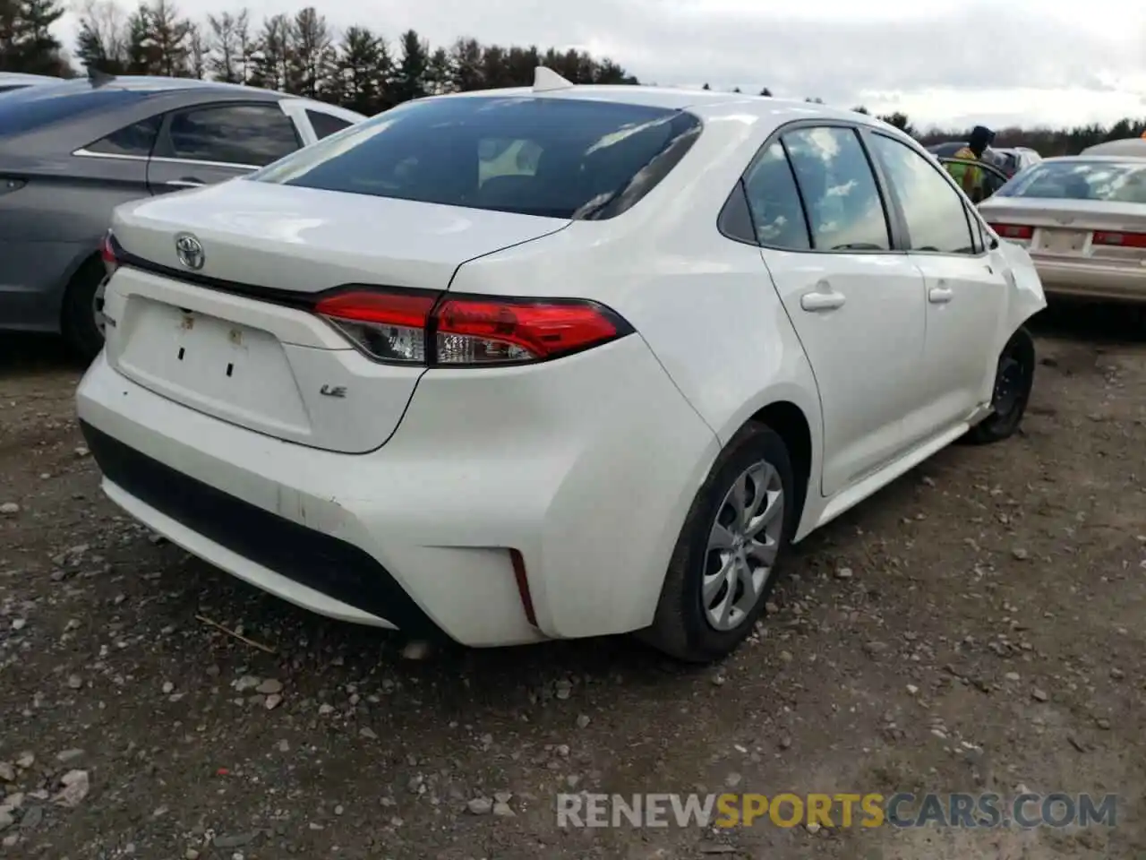 4 Photograph of a damaged car JTDEPRAE0LJ018349 TOYOTA COROLLA 2020