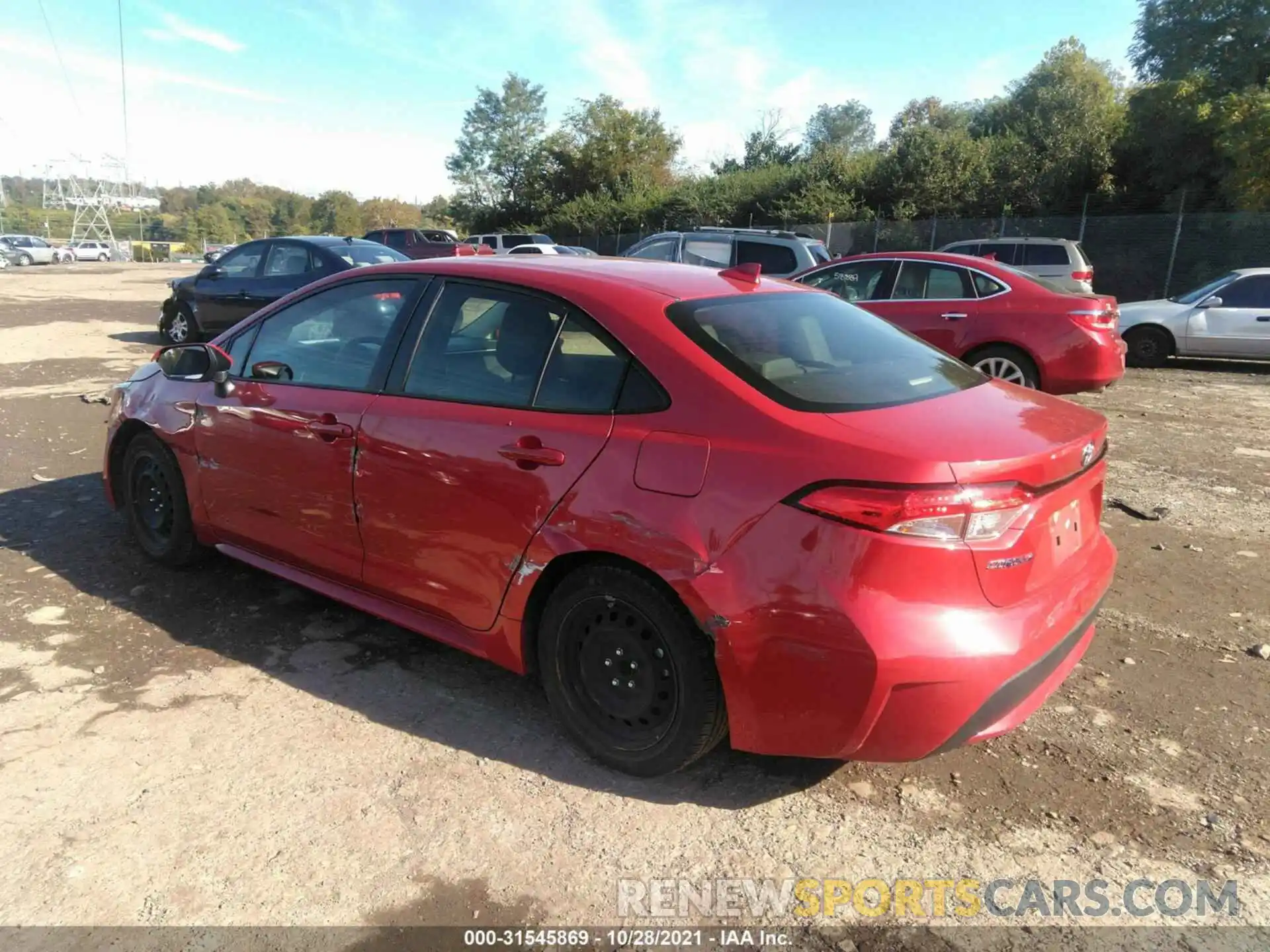 3 Photograph of a damaged car JTDEPRAE0LJ018433 TOYOTA COROLLA 2020