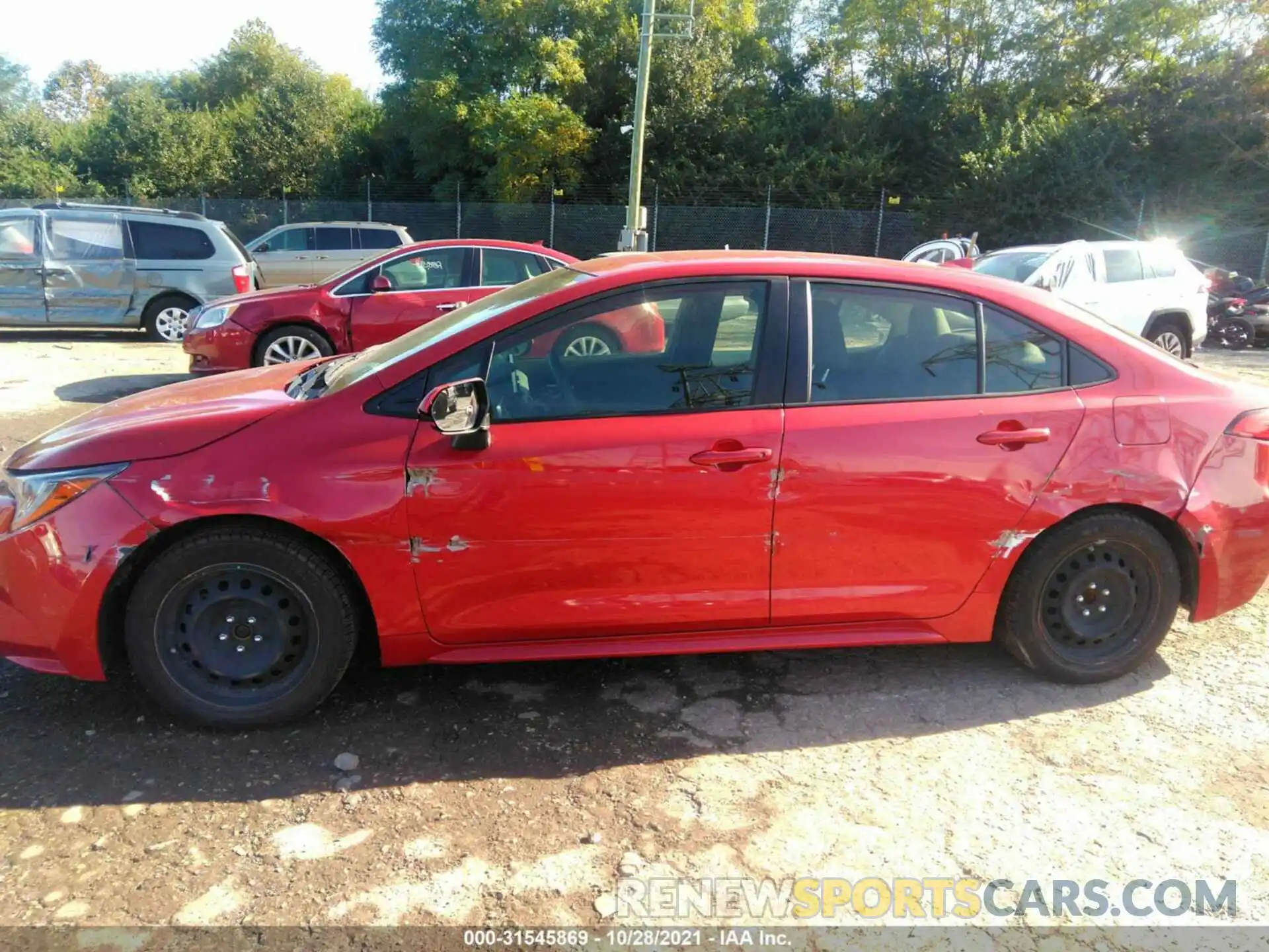 6 Photograph of a damaged car JTDEPRAE0LJ018433 TOYOTA COROLLA 2020