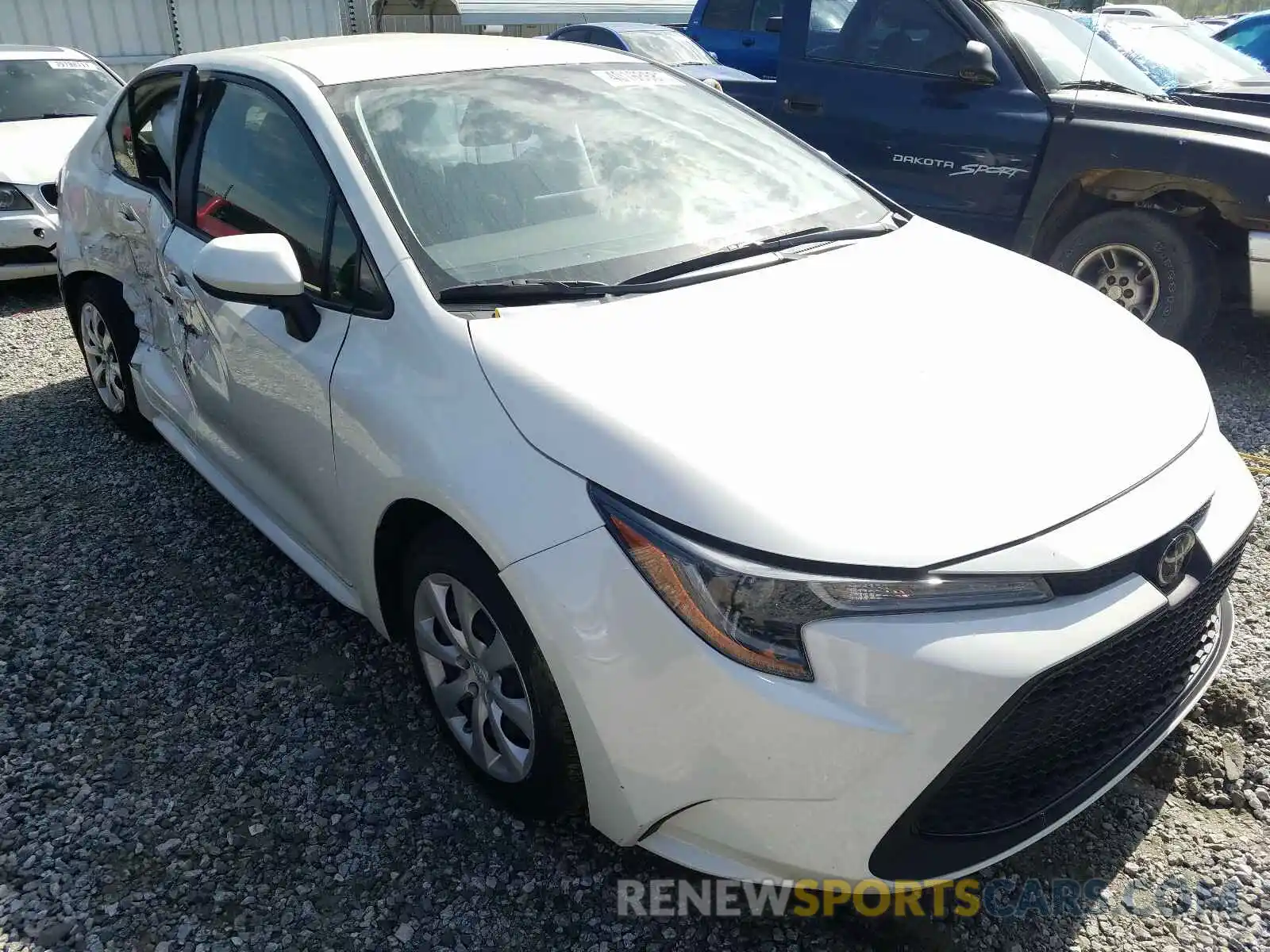 1 Photograph of a damaged car JTDEPRAE0LJ018674 TOYOTA COROLLA 2020