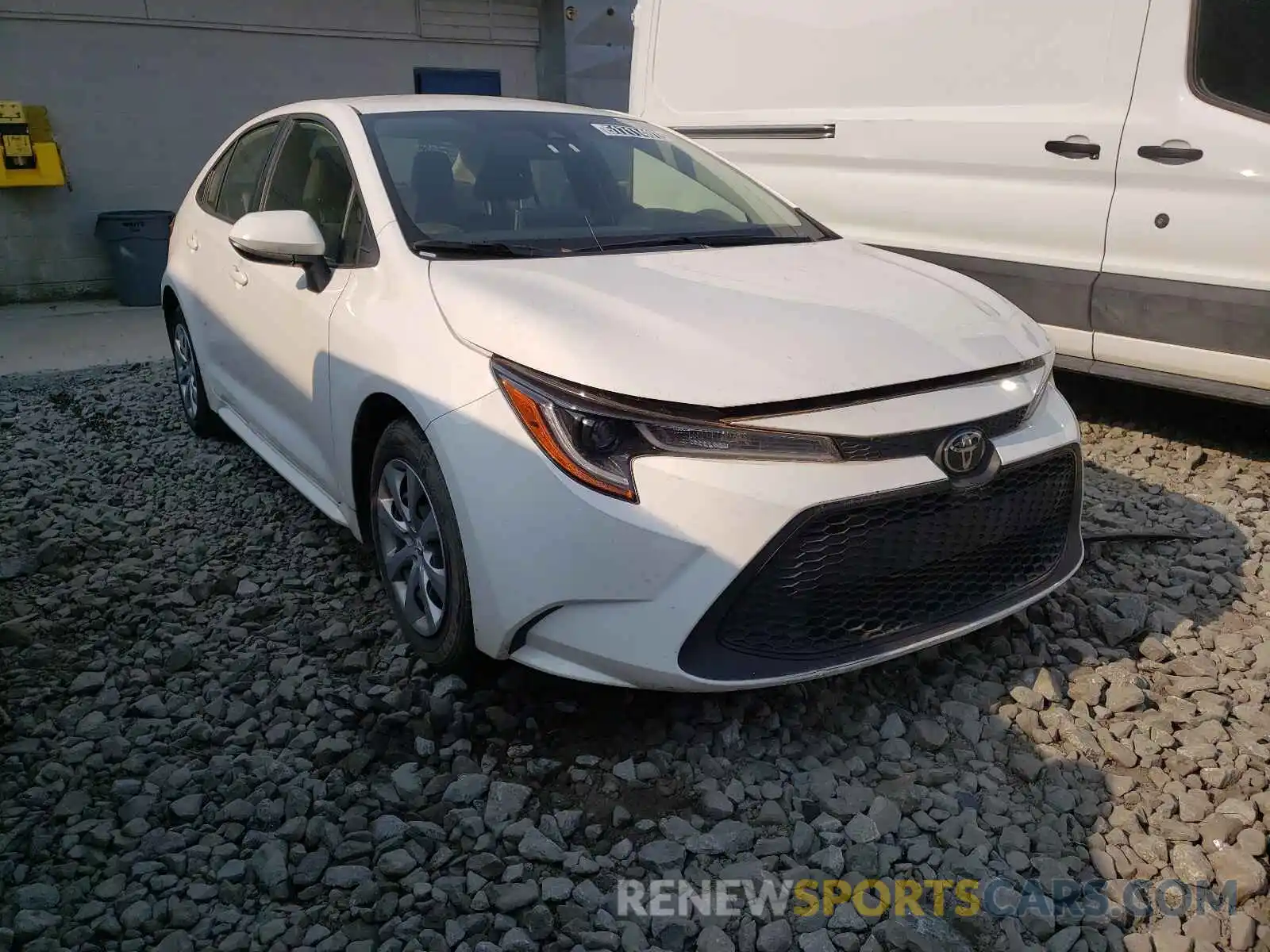 1 Photograph of a damaged car JTDEPRAE0LJ019114 TOYOTA COROLLA 2020