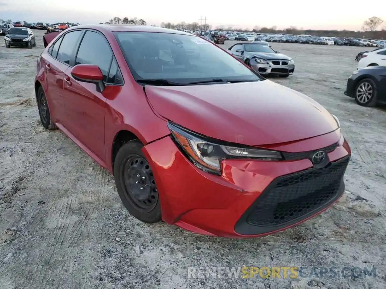 1 Photograph of a damaged car JTDEPRAE0LJ019145 TOYOTA COROLLA 2020