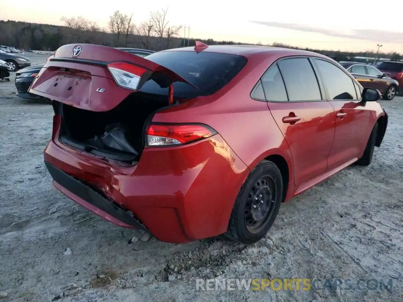 4 Photograph of a damaged car JTDEPRAE0LJ019145 TOYOTA COROLLA 2020