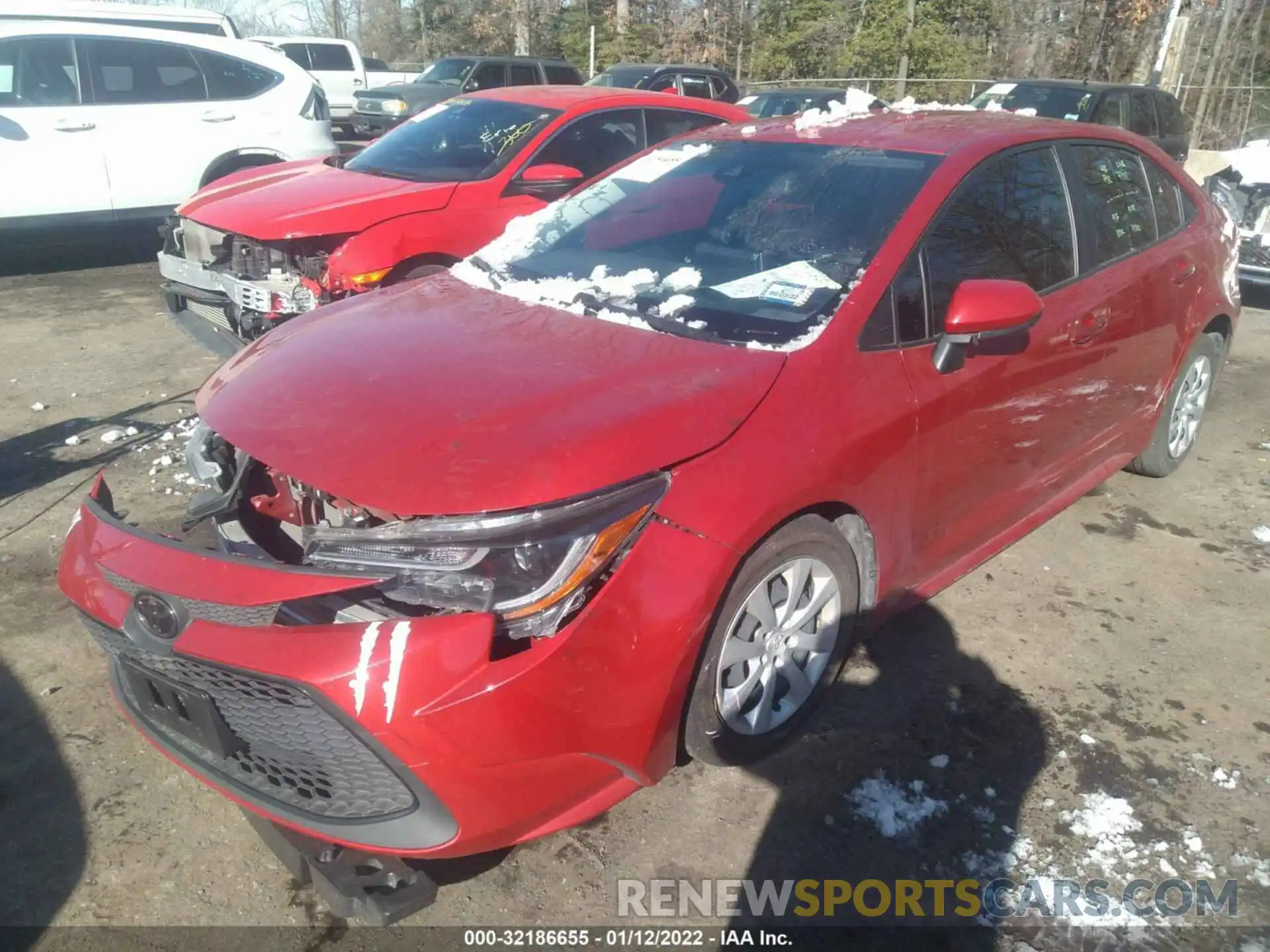 2 Photograph of a damaged car JTDEPRAE0LJ019534 TOYOTA COROLLA 2020