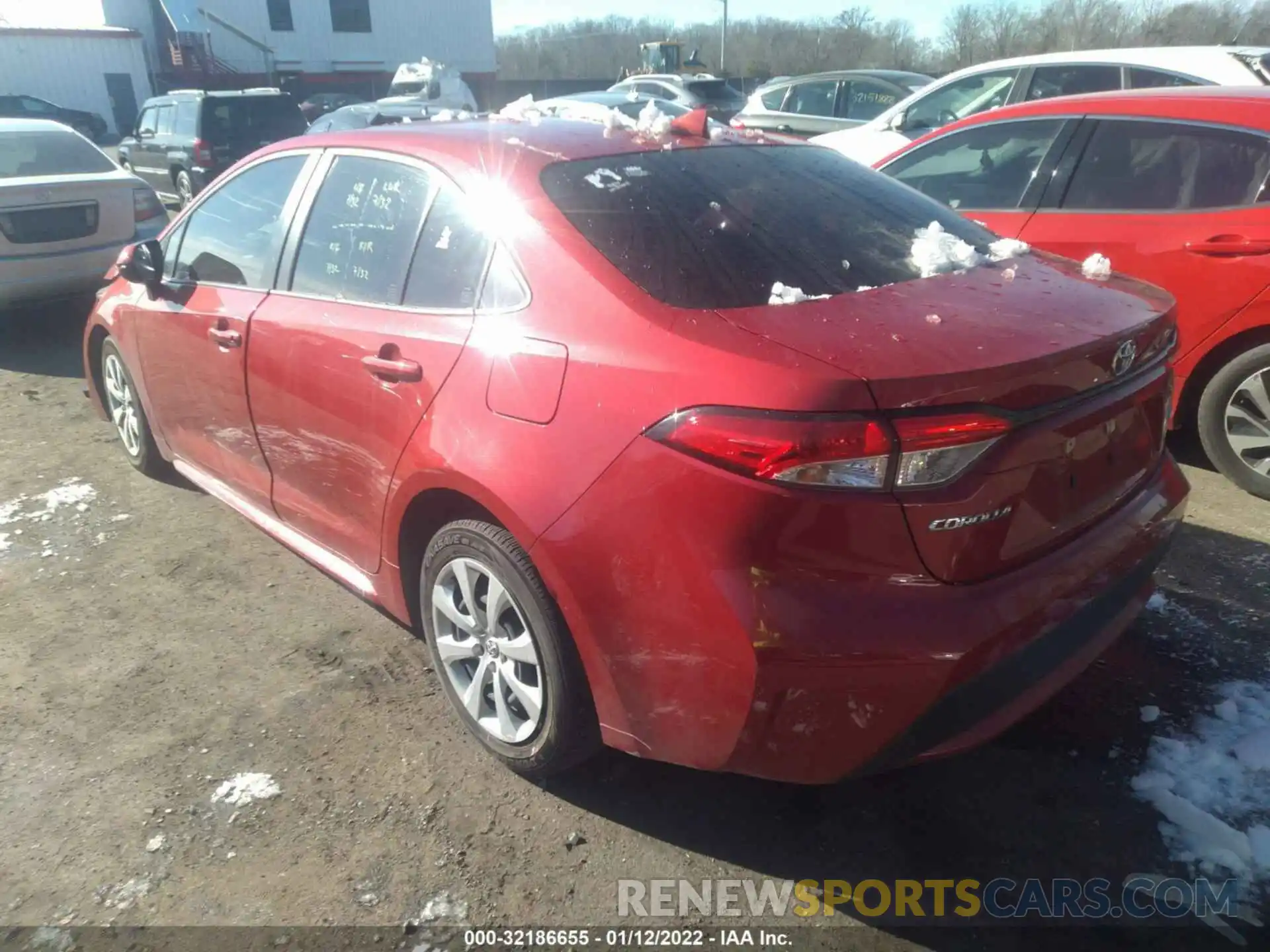 3 Photograph of a damaged car JTDEPRAE0LJ019534 TOYOTA COROLLA 2020