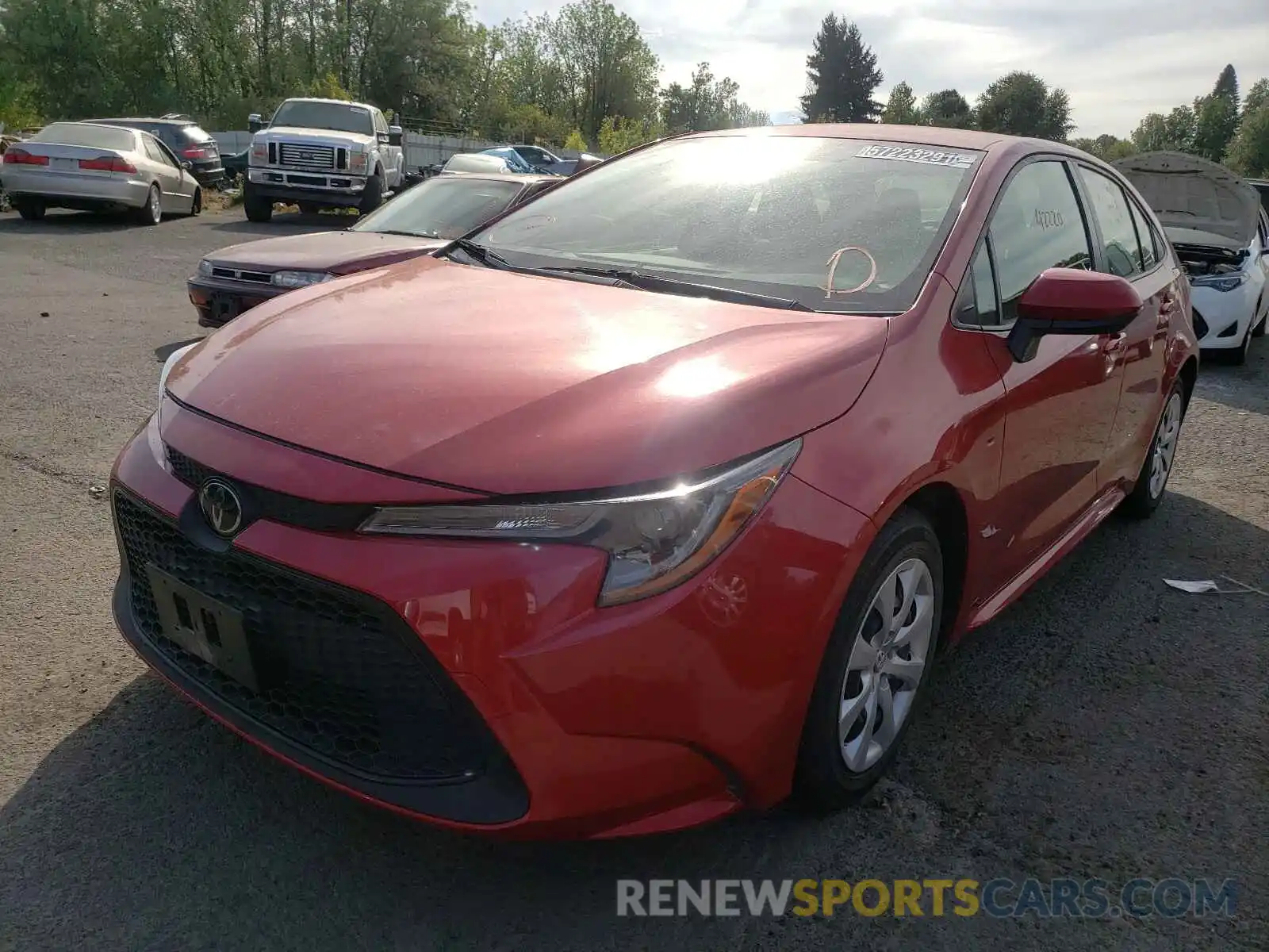 2 Photograph of a damaged car JTDEPRAE0LJ019730 TOYOTA COROLLA 2020