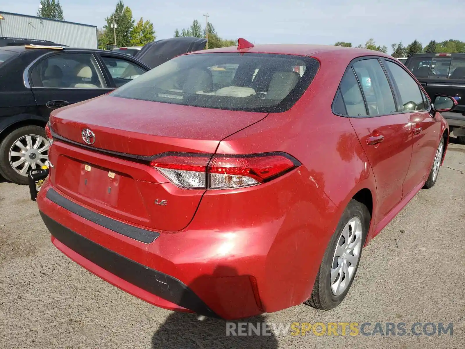 4 Photograph of a damaged car JTDEPRAE0LJ019730 TOYOTA COROLLA 2020