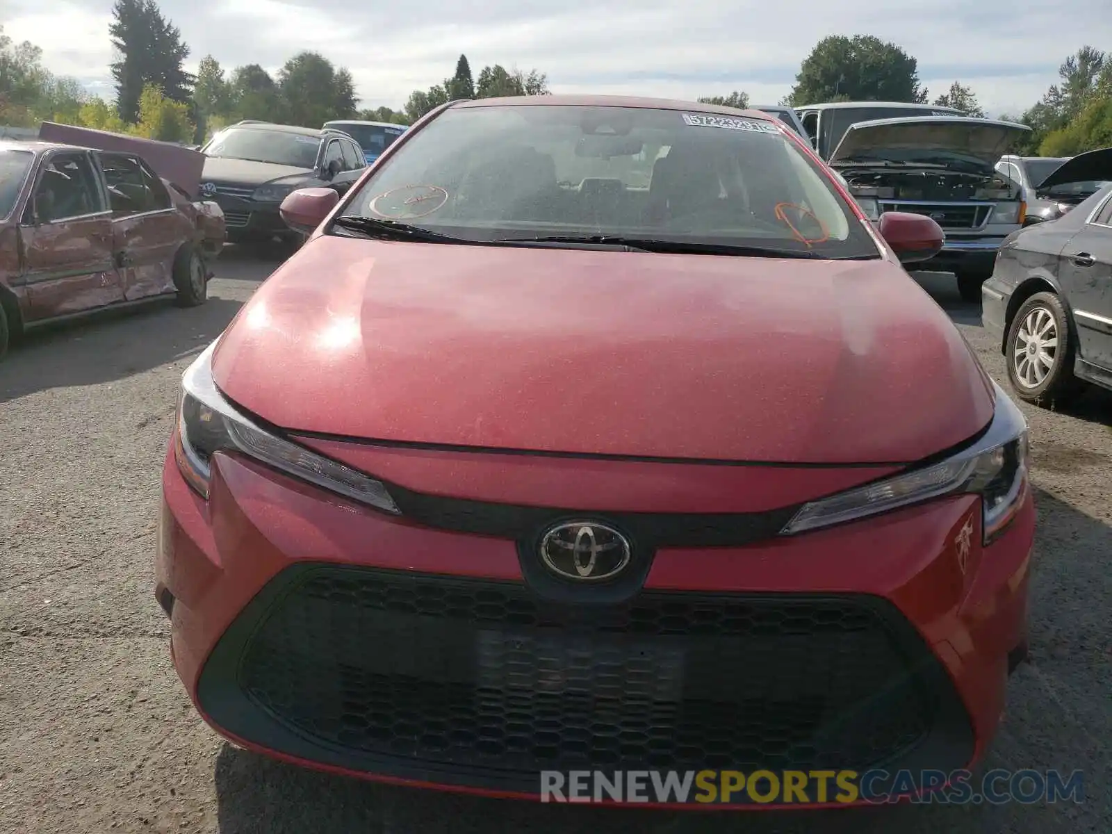 9 Photograph of a damaged car JTDEPRAE0LJ019730 TOYOTA COROLLA 2020