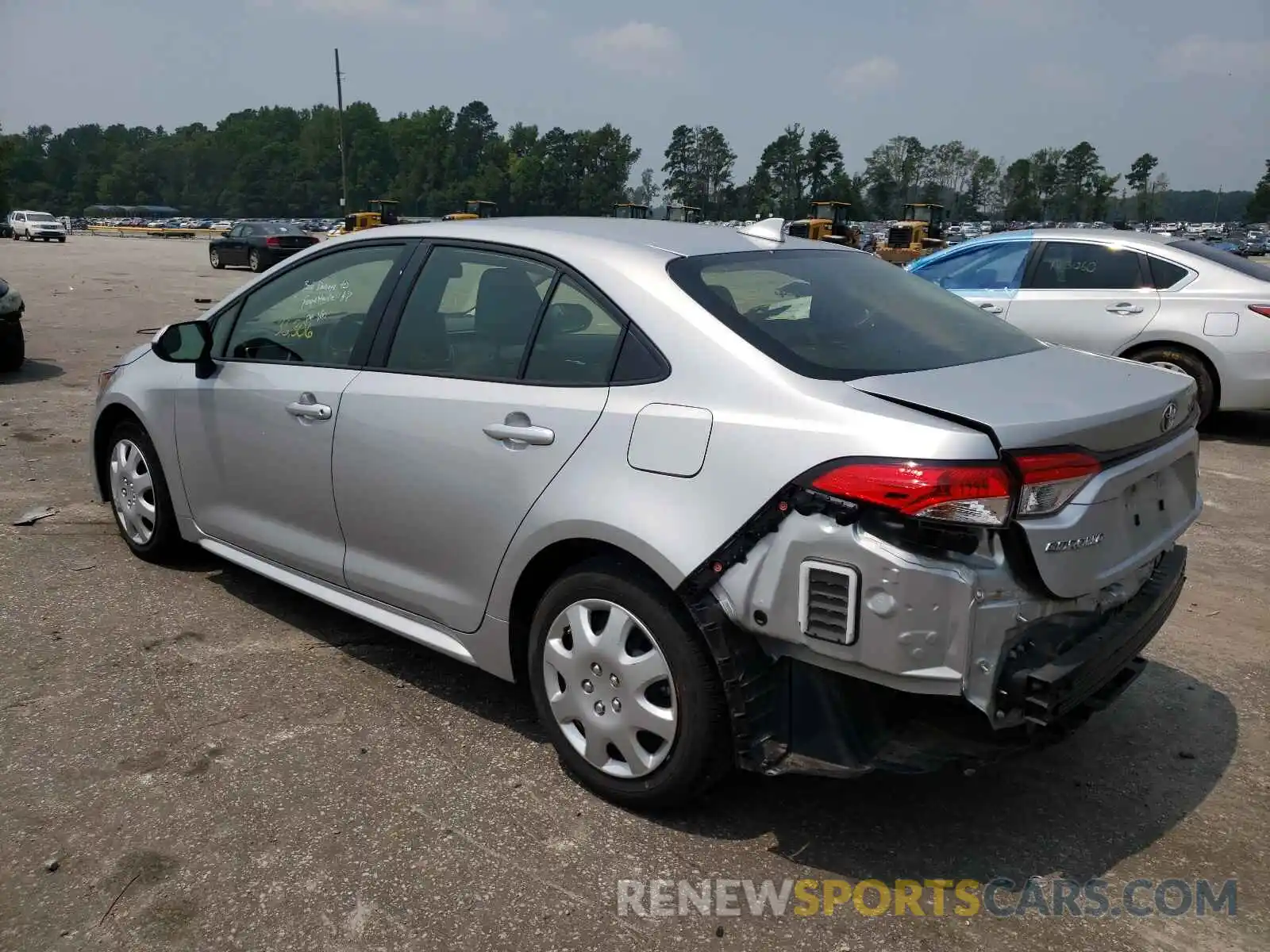 3 Photograph of a damaged car JTDEPRAE0LJ019758 TOYOTA COROLLA 2020