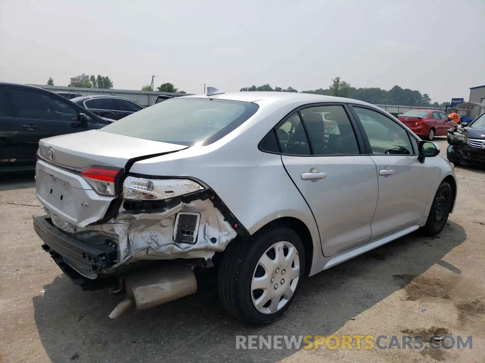 4 Photograph of a damaged car JTDEPRAE0LJ019758 TOYOTA COROLLA 2020