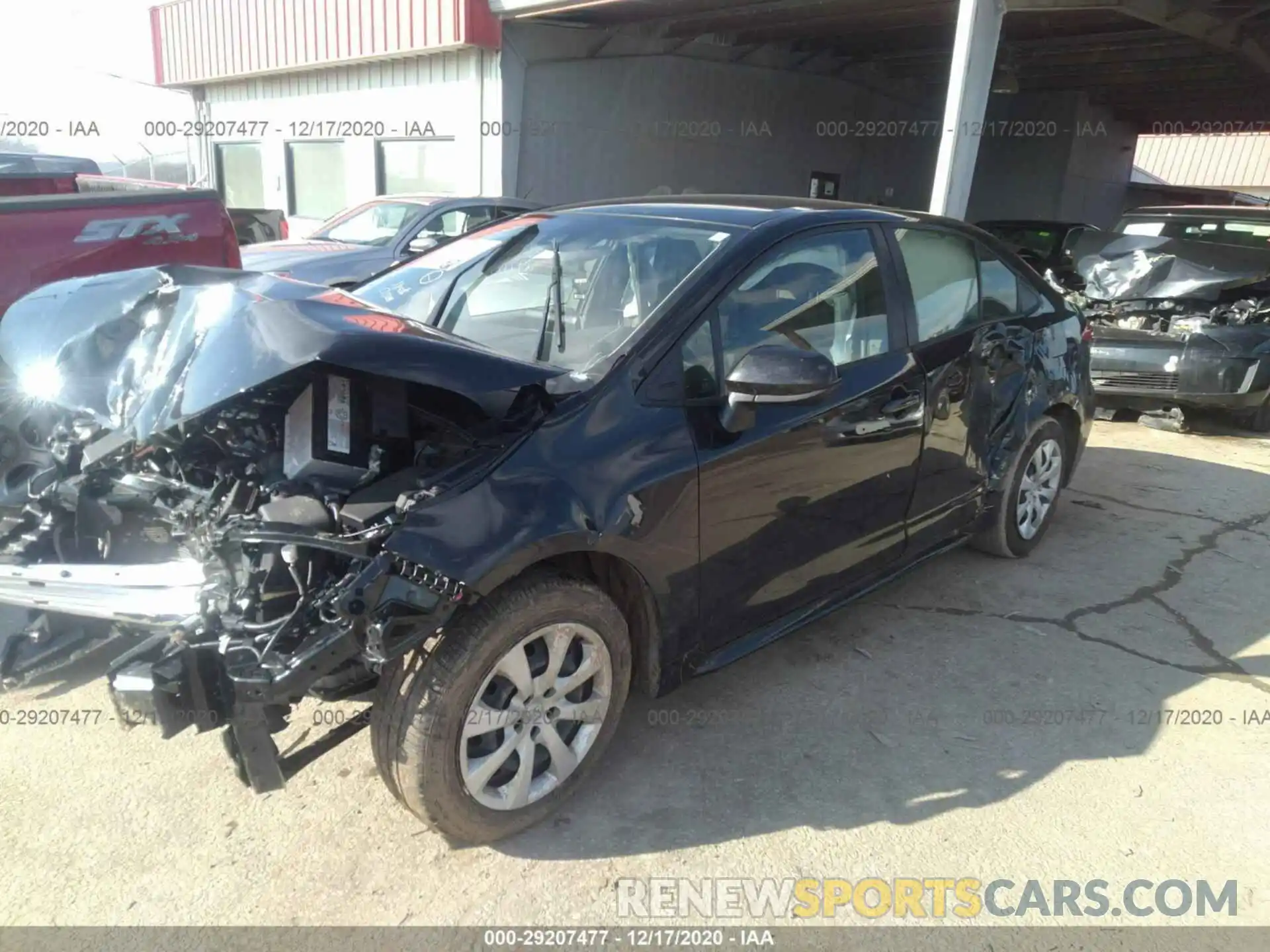 2 Photograph of a damaged car JTDEPRAE0LJ020067 TOYOTA COROLLA 2020