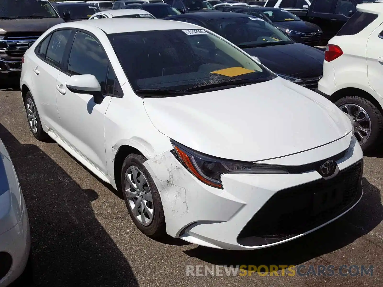 1 Photograph of a damaged car JTDEPRAE0LJ020151 TOYOTA COROLLA 2020