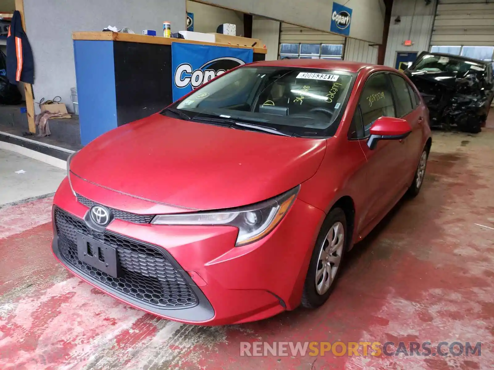 2 Photograph of a damaged car JTDEPRAE0LJ020277 TOYOTA COROLLA 2020