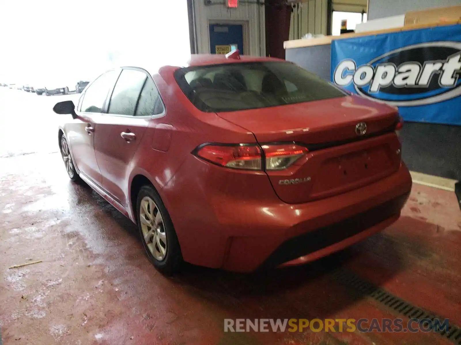 3 Photograph of a damaged car JTDEPRAE0LJ020277 TOYOTA COROLLA 2020