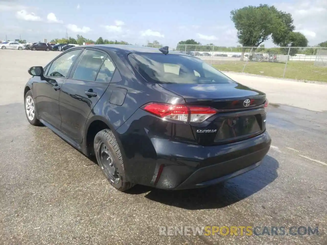 3 Photograph of a damaged car JTDEPRAE0LJ020425 TOYOTA COROLLA 2020