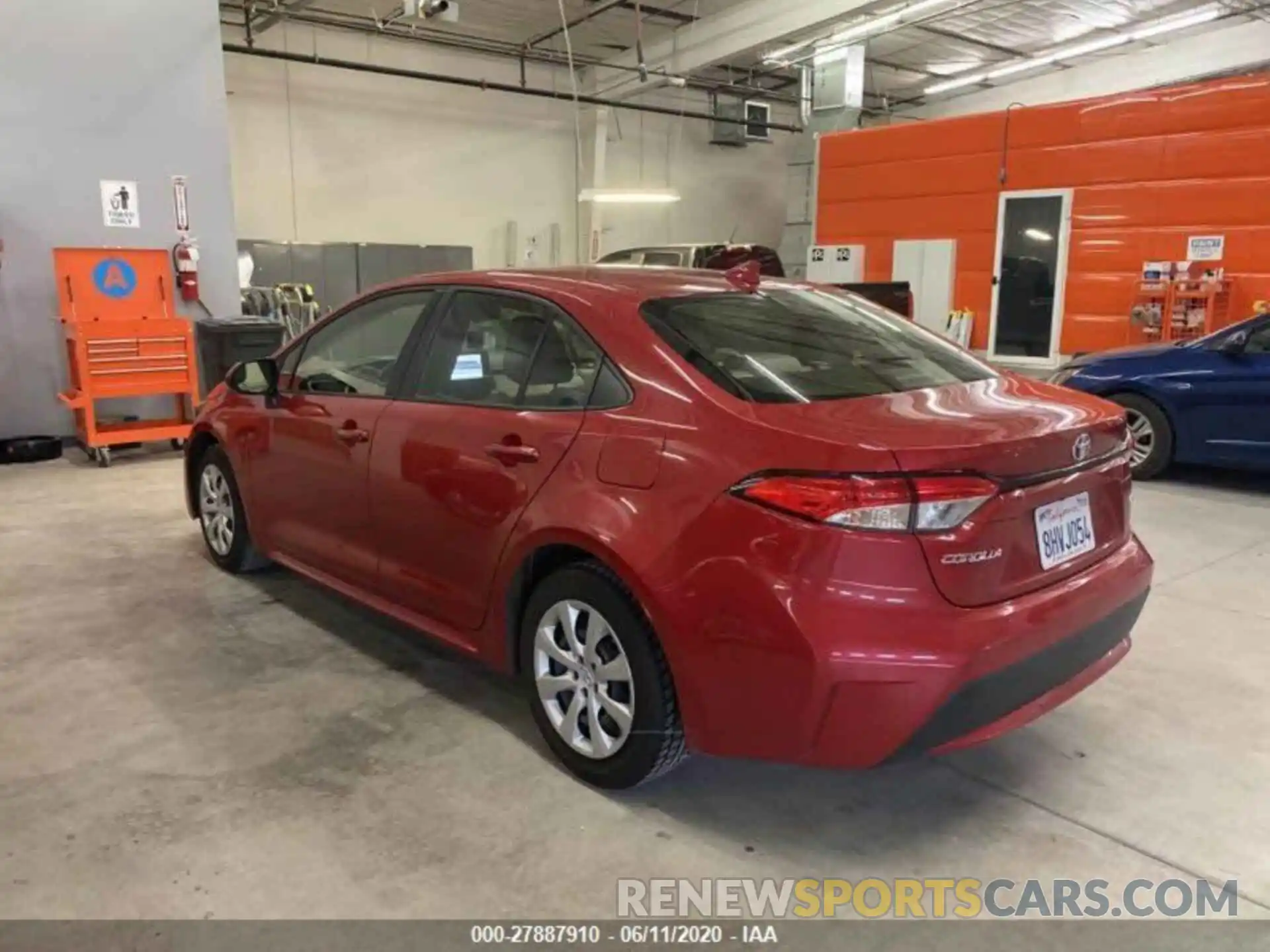 4 Photograph of a damaged car JTDEPRAE0LJ020702 TOYOTA COROLLA 2020