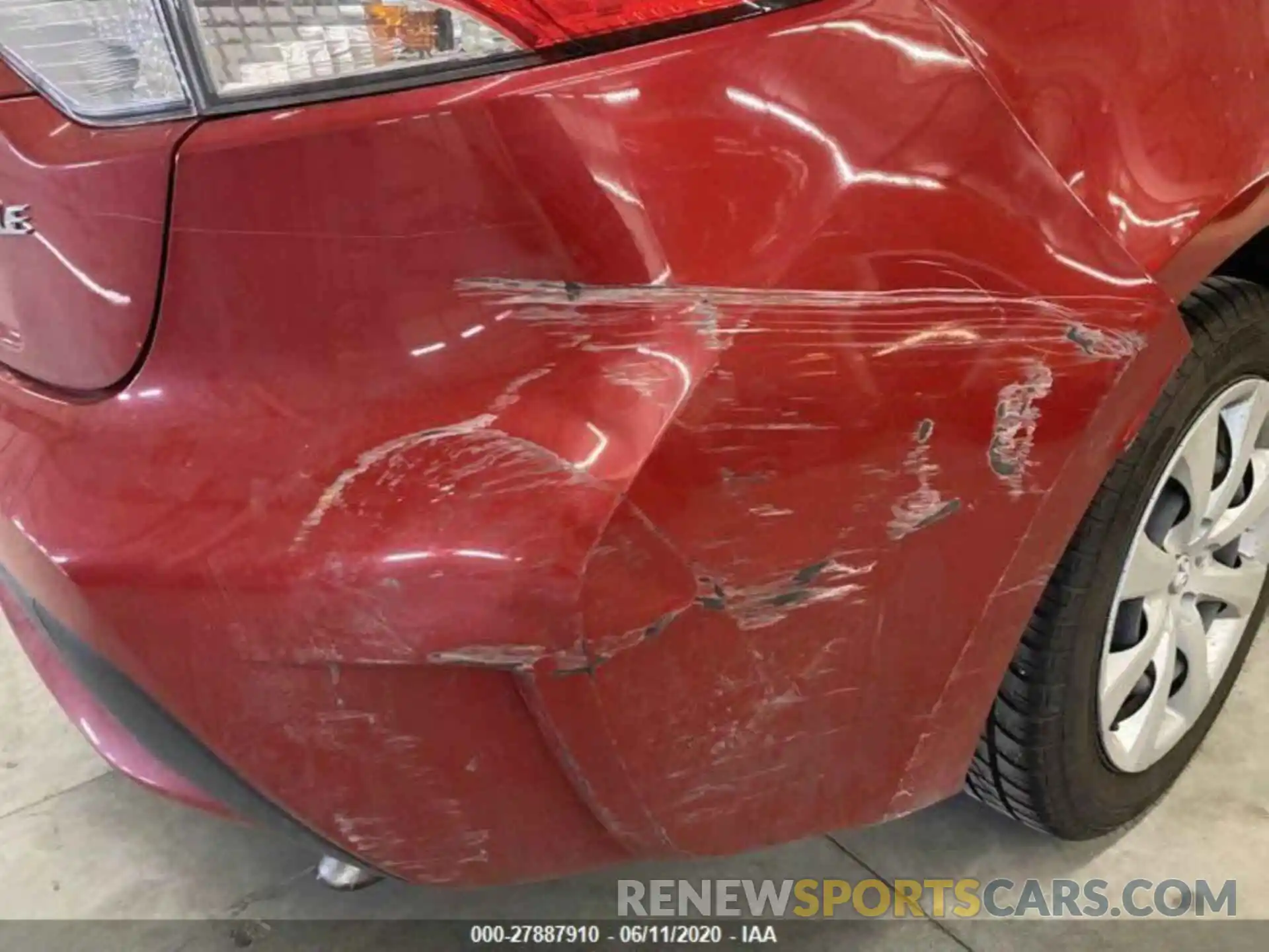 9 Photograph of a damaged car JTDEPRAE0LJ020702 TOYOTA COROLLA 2020