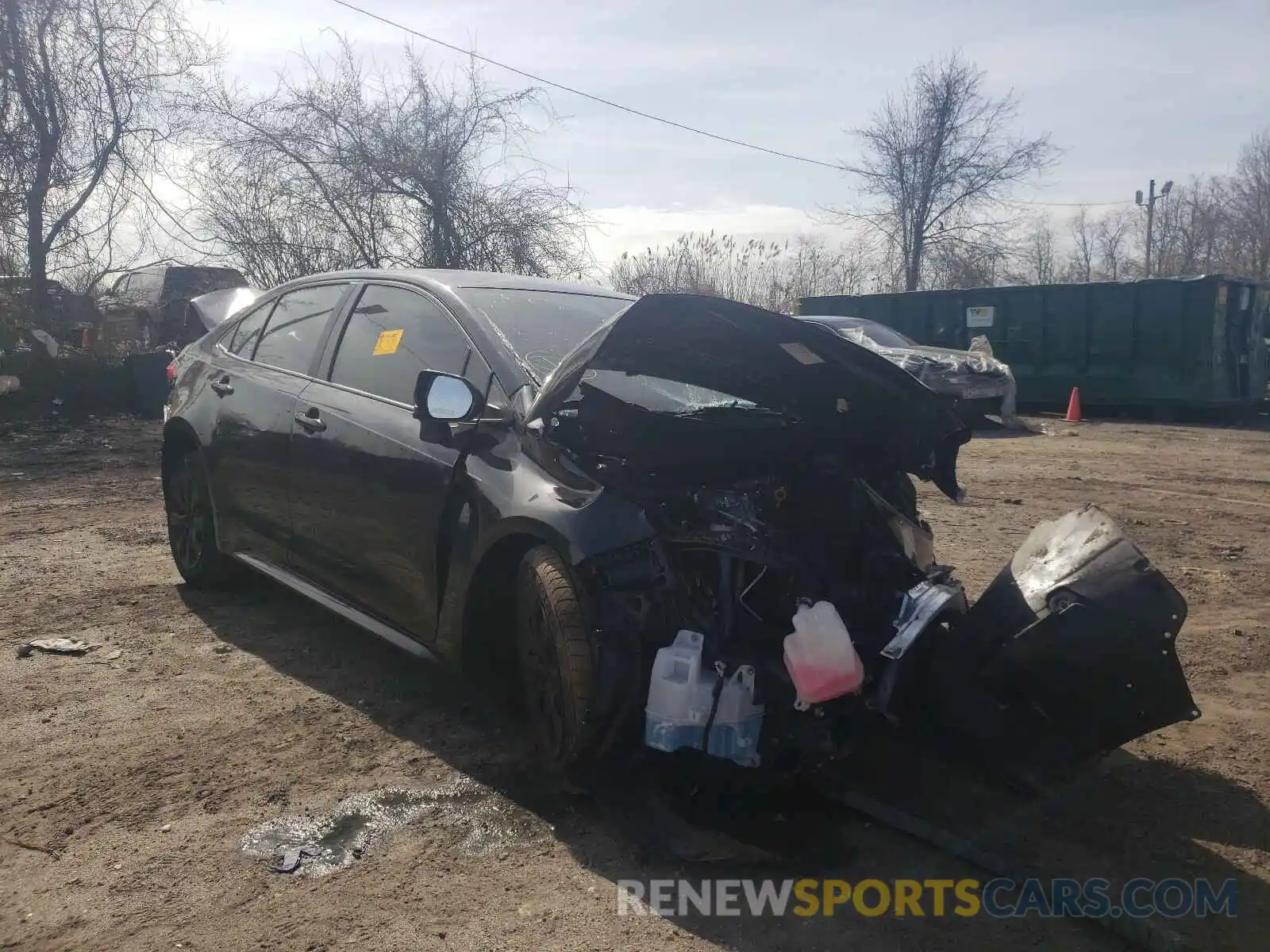 1 Photograph of a damaged car JTDEPRAE0LJ020747 TOYOTA COROLLA 2020