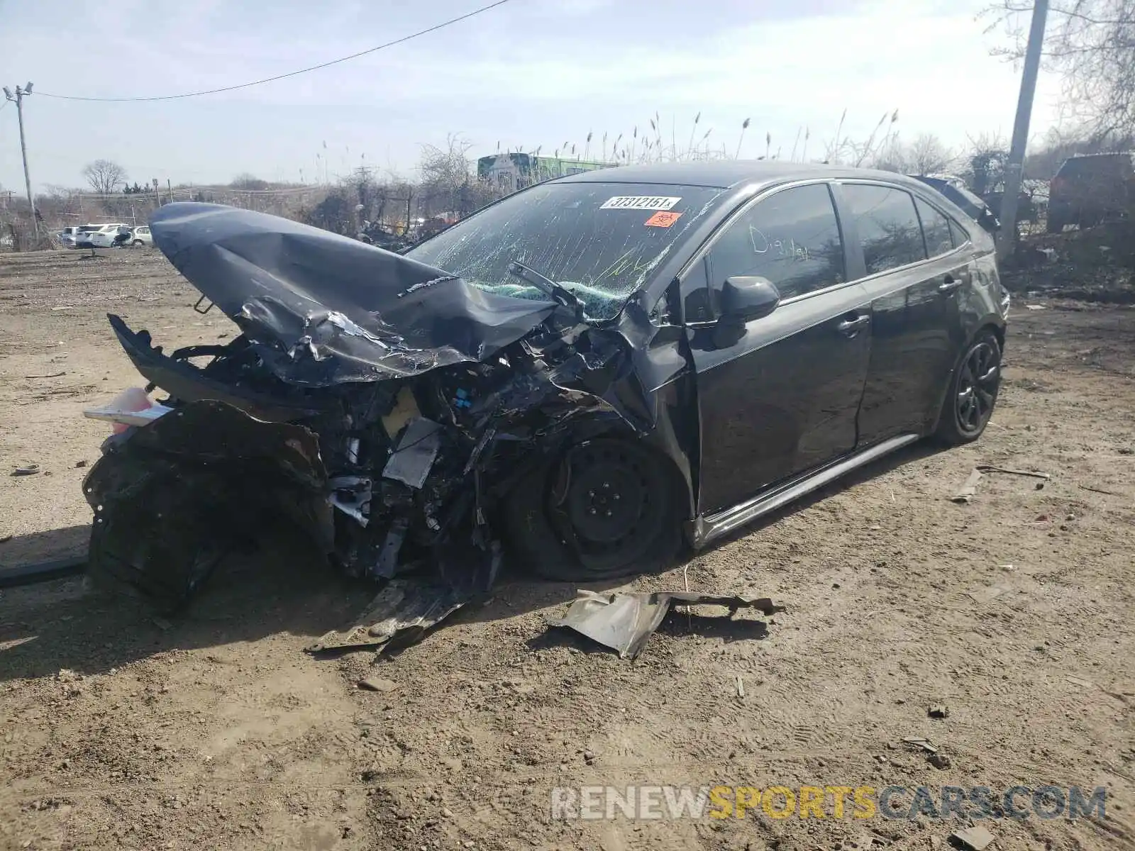 2 Photograph of a damaged car JTDEPRAE0LJ020747 TOYOTA COROLLA 2020