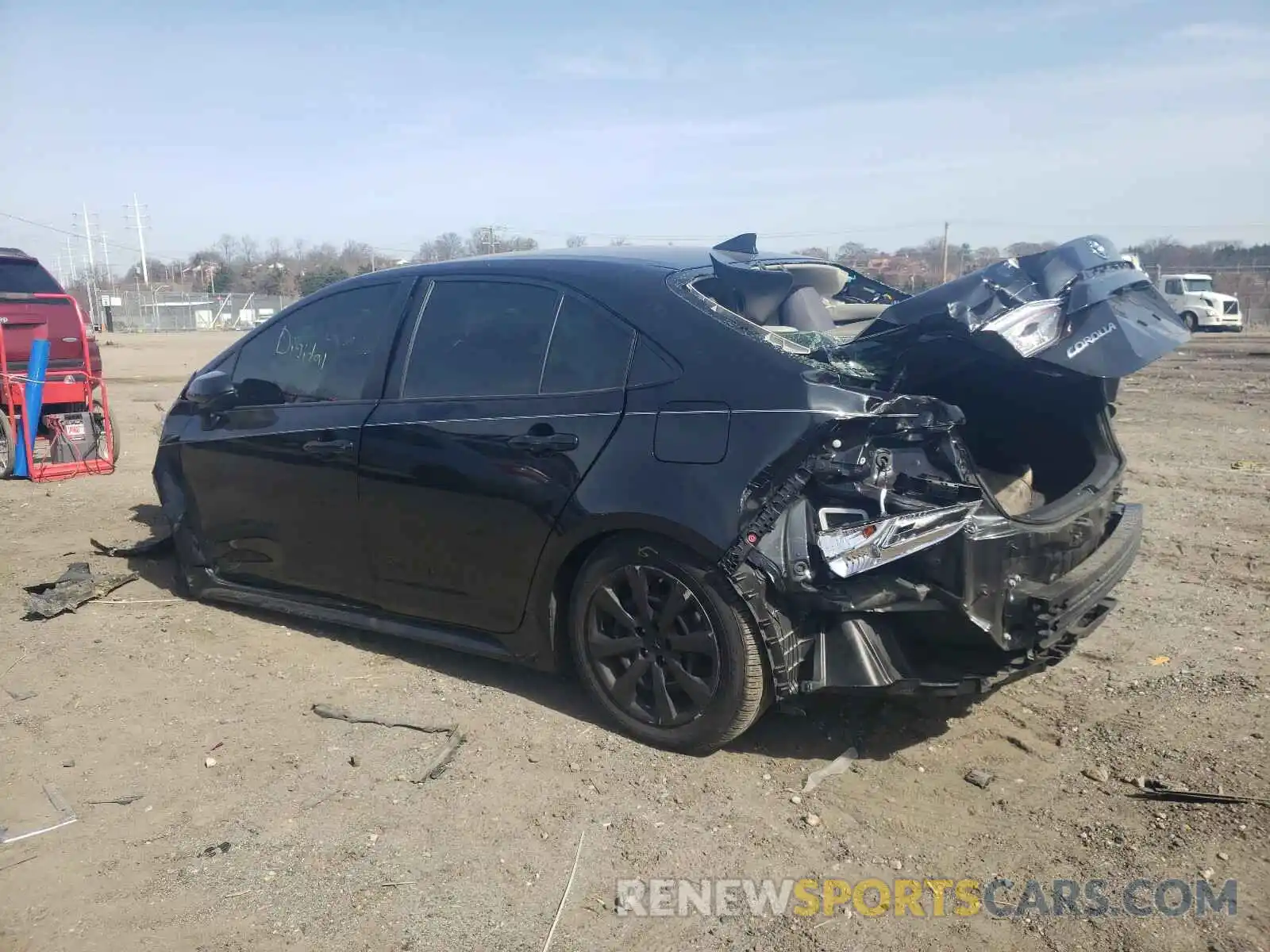 3 Photograph of a damaged car JTDEPRAE0LJ020747 TOYOTA COROLLA 2020