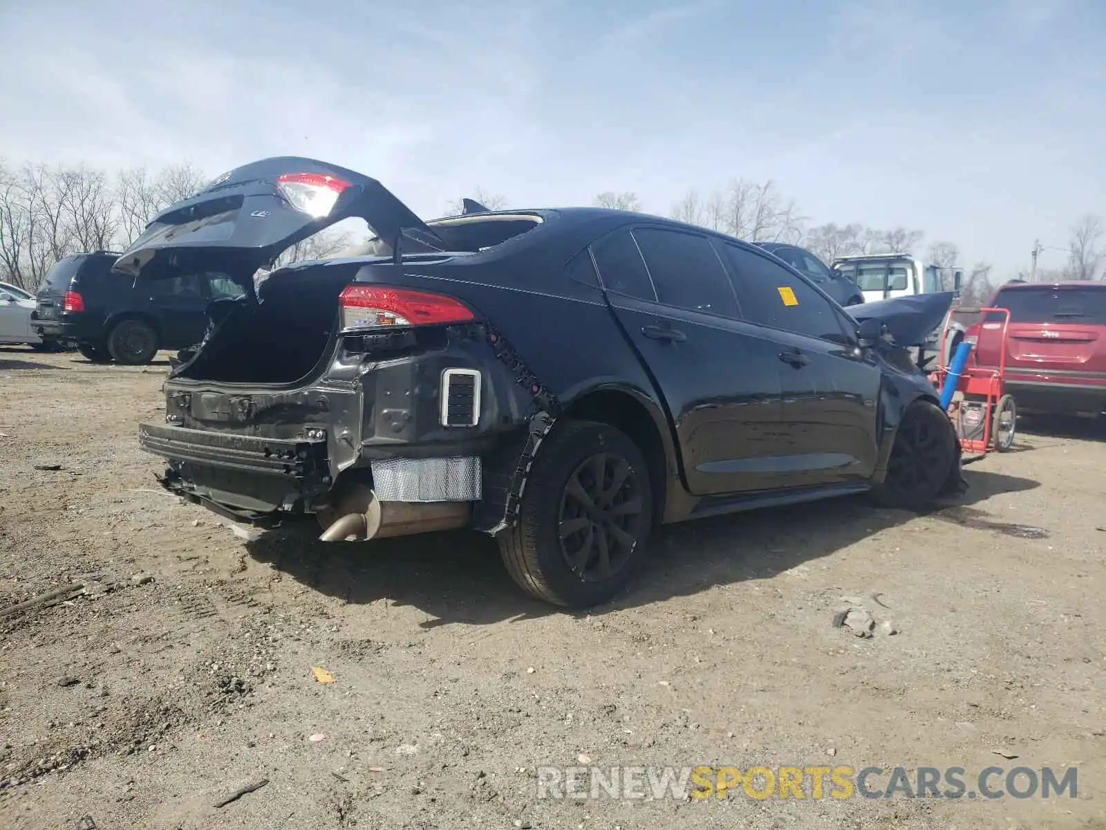 4 Photograph of a damaged car JTDEPRAE0LJ020747 TOYOTA COROLLA 2020