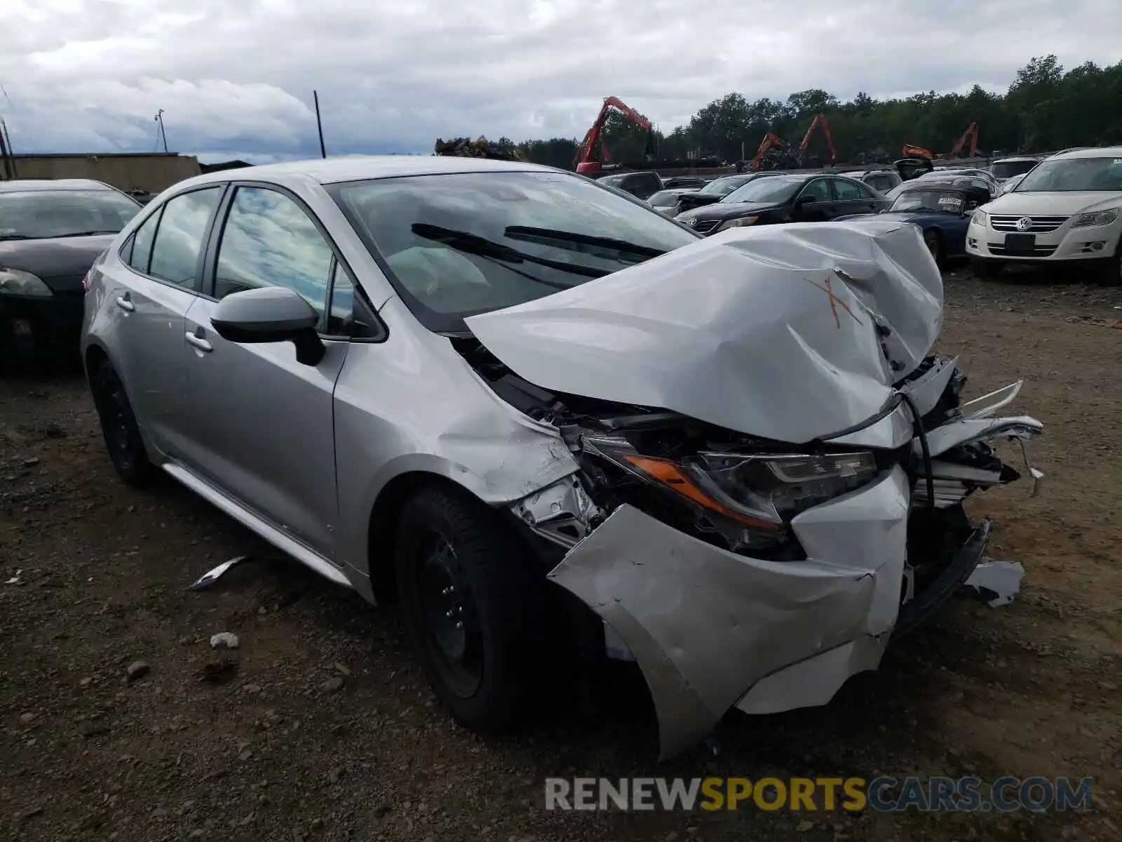 1 Photograph of a damaged car JTDEPRAE0LJ020912 TOYOTA COROLLA 2020