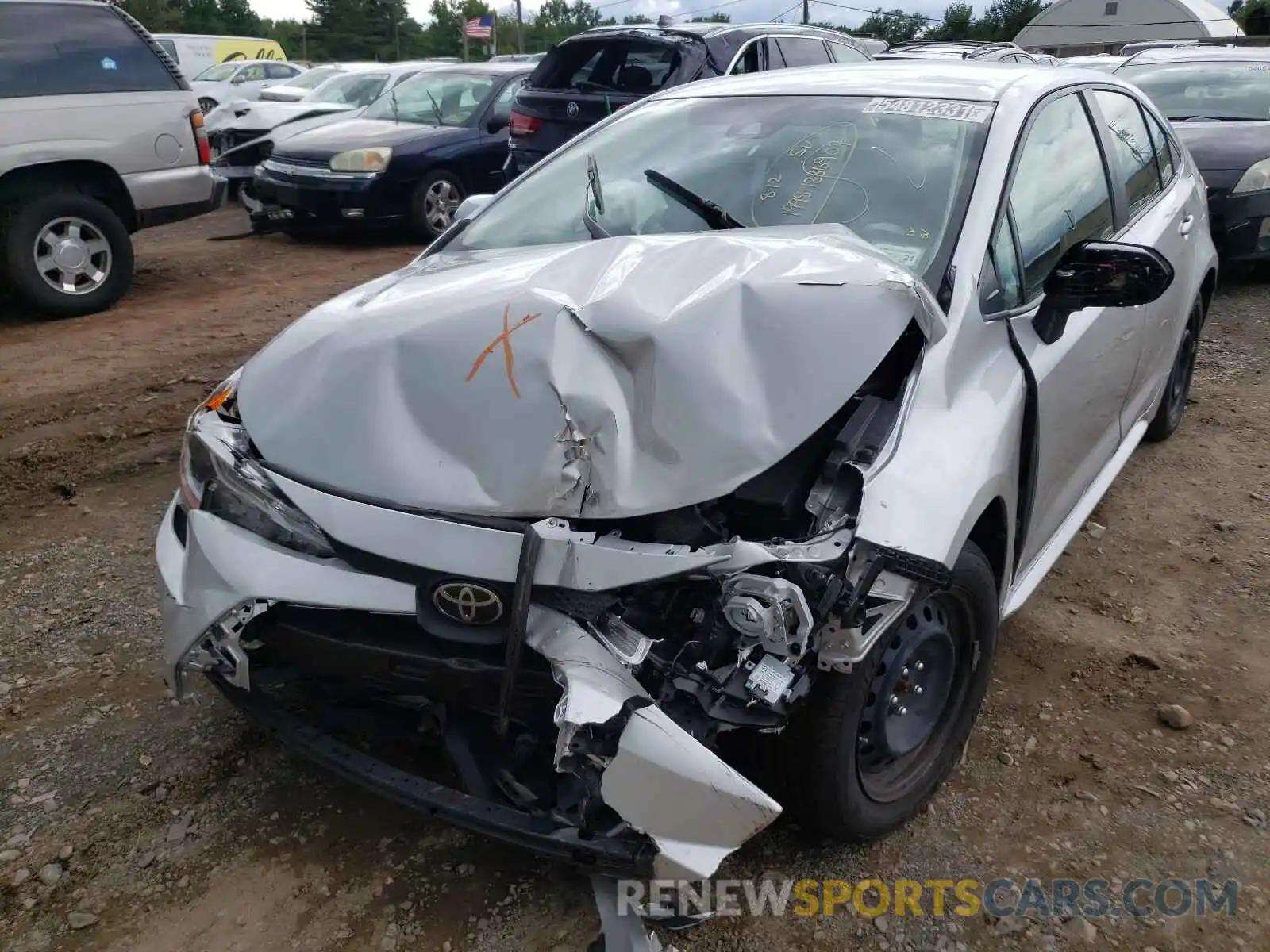 9 Photograph of a damaged car JTDEPRAE0LJ020912 TOYOTA COROLLA 2020