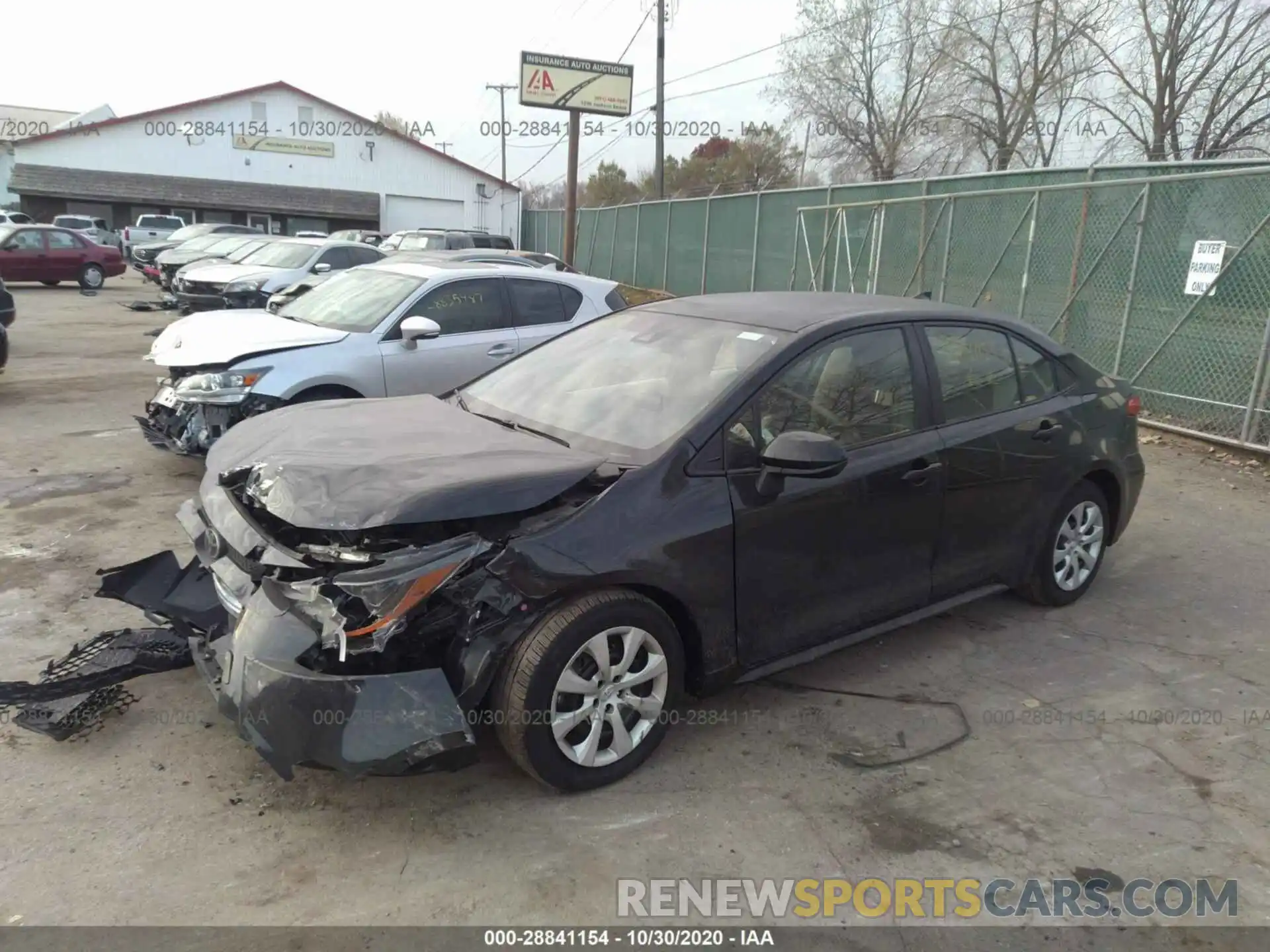 2 Photograph of a damaged car JTDEPRAE0LJ021056 TOYOTA COROLLA 2020