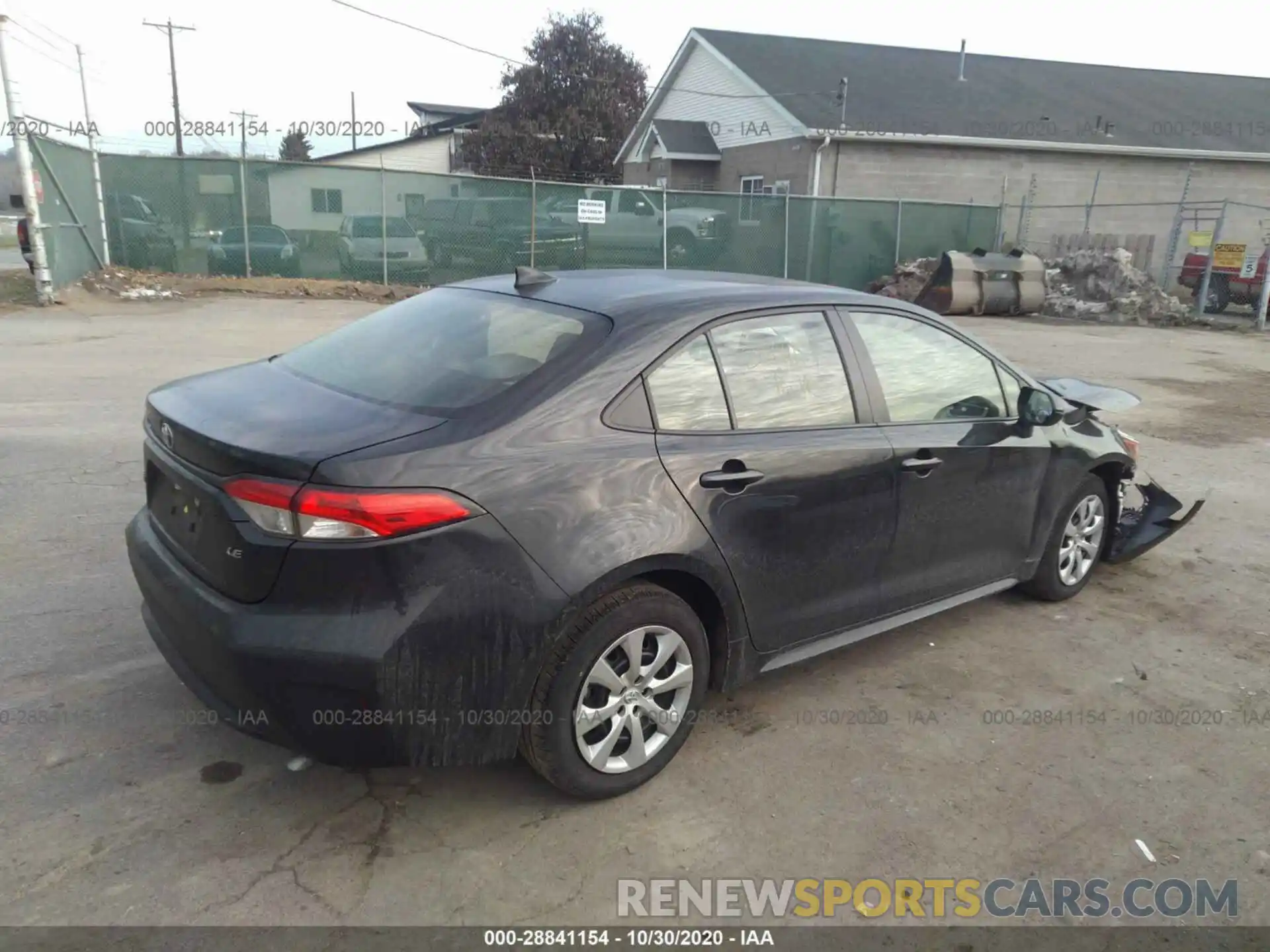 4 Photograph of a damaged car JTDEPRAE0LJ021056 TOYOTA COROLLA 2020