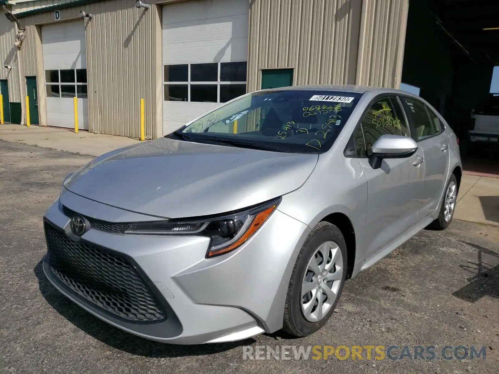 2 Photograph of a damaged car JTDEPRAE0LJ021252 TOYOTA COROLLA 2020