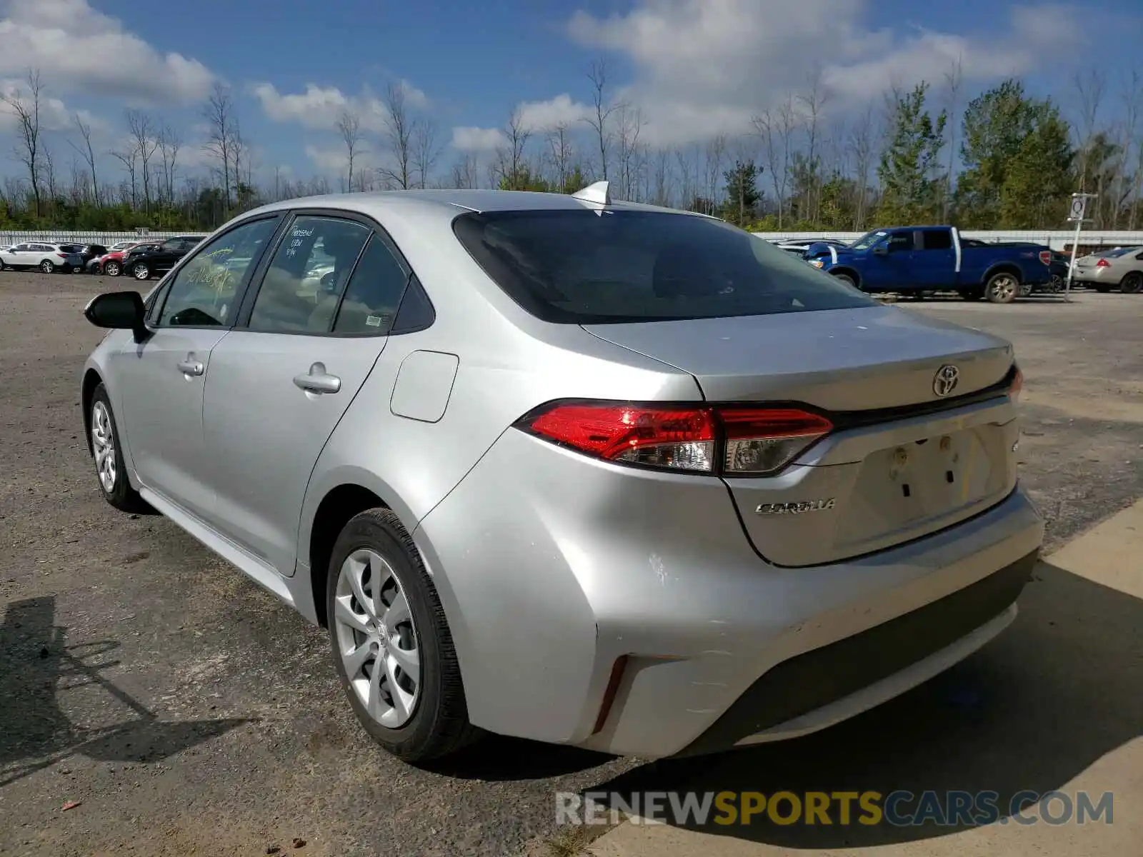 3 Photograph of a damaged car JTDEPRAE0LJ021252 TOYOTA COROLLA 2020