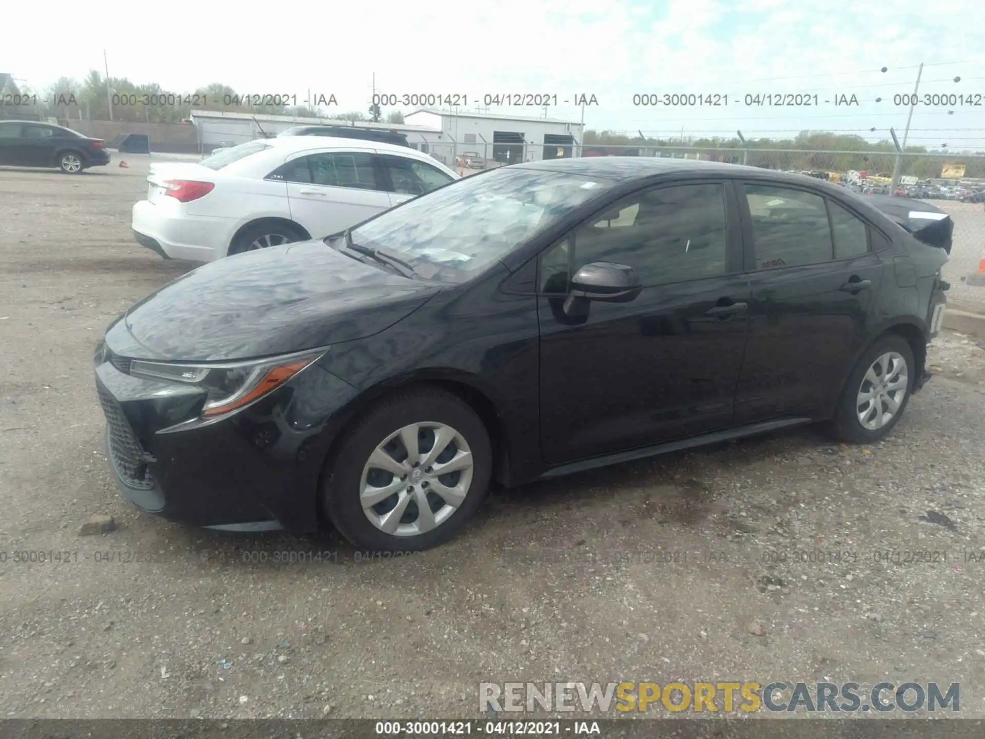 2 Photograph of a damaged car JTDEPRAE0LJ021333 TOYOTA COROLLA 2020