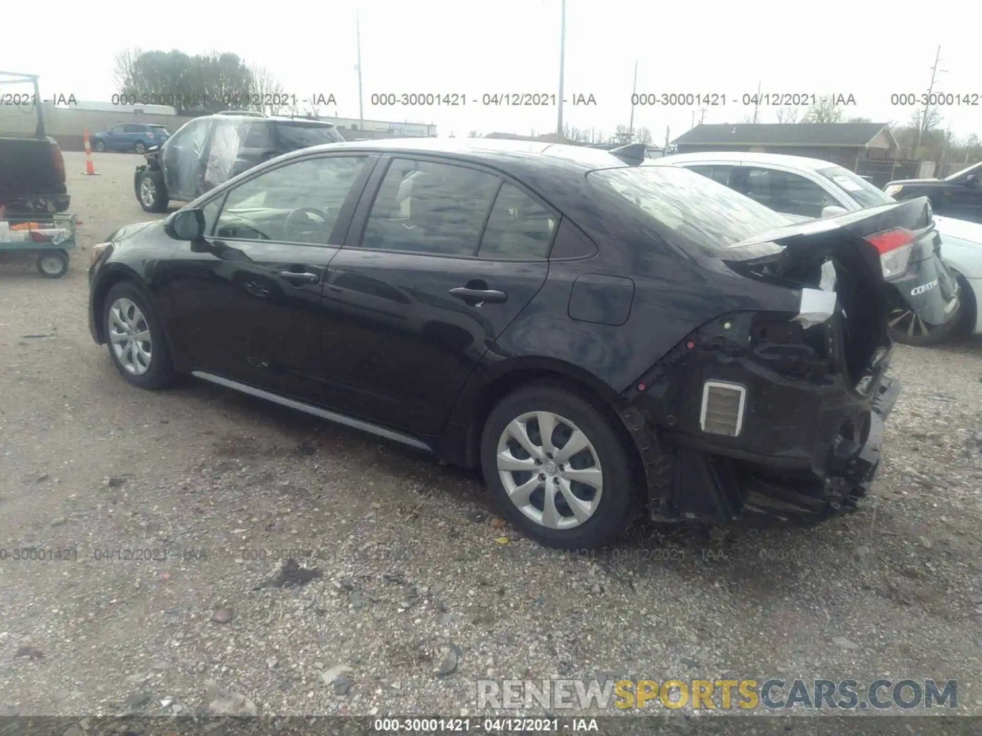 3 Photograph of a damaged car JTDEPRAE0LJ021333 TOYOTA COROLLA 2020