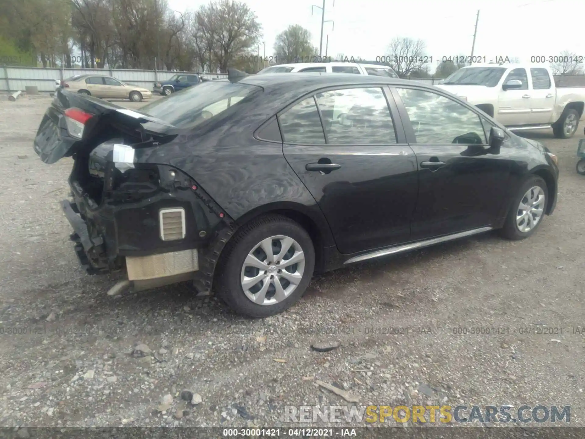 4 Photograph of a damaged car JTDEPRAE0LJ021333 TOYOTA COROLLA 2020