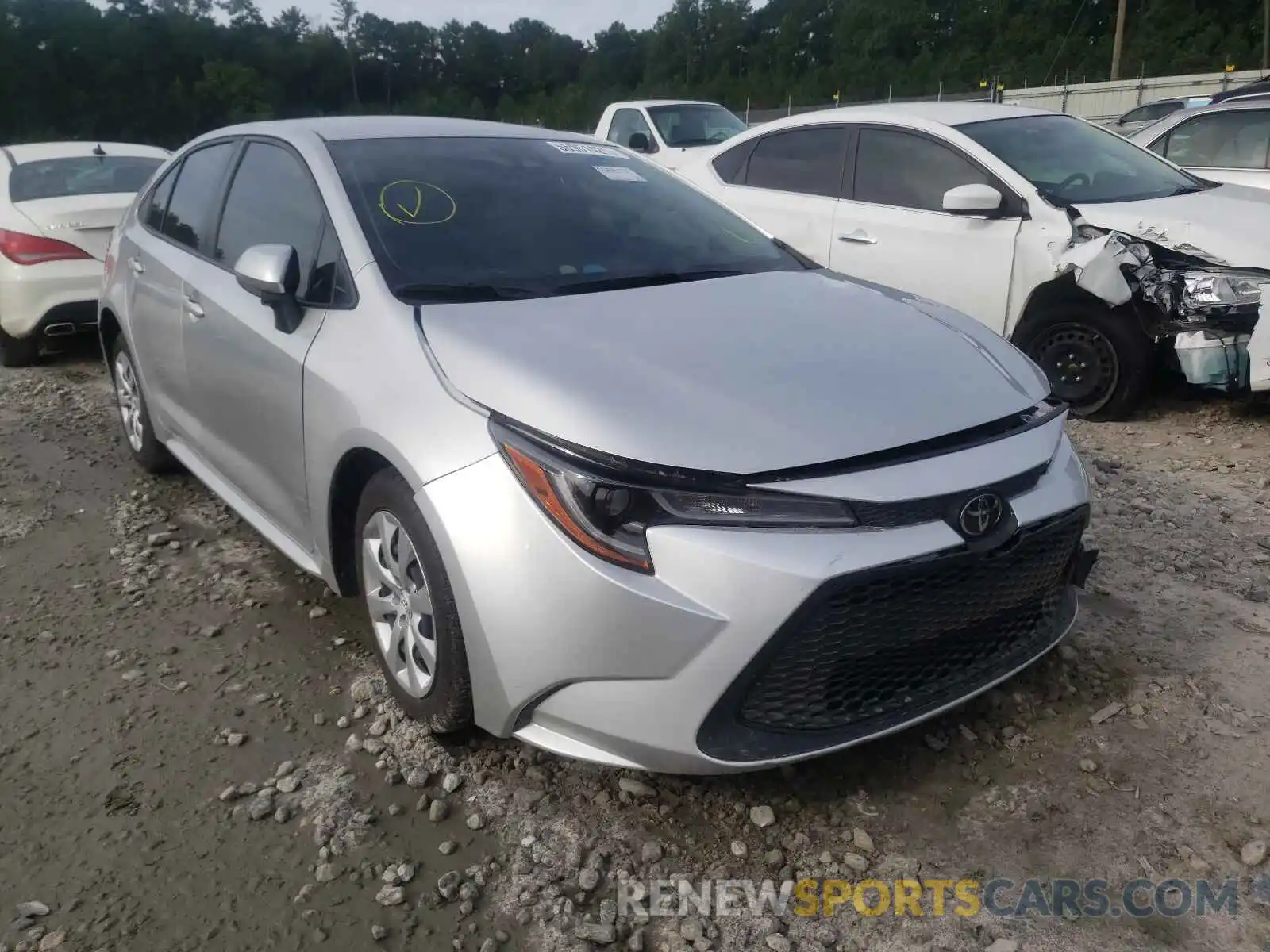 1 Photograph of a damaged car JTDEPRAE0LJ021400 TOYOTA COROLLA 2020