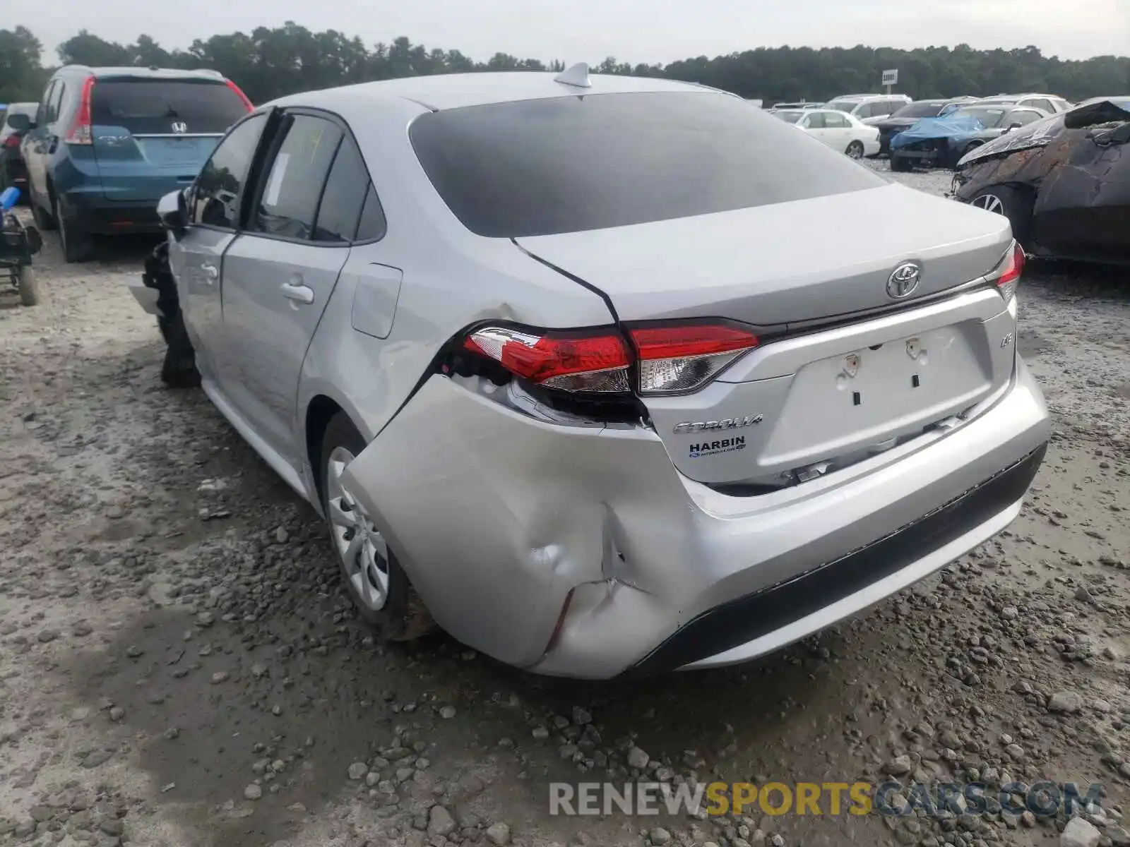 3 Photograph of a damaged car JTDEPRAE0LJ021400 TOYOTA COROLLA 2020