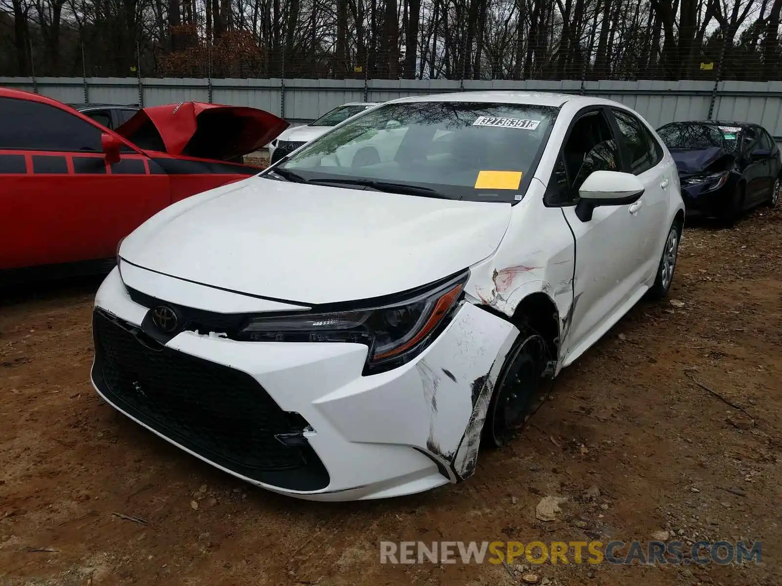 2 Photograph of a damaged car JTDEPRAE0LJ021896 TOYOTA COROLLA 2020