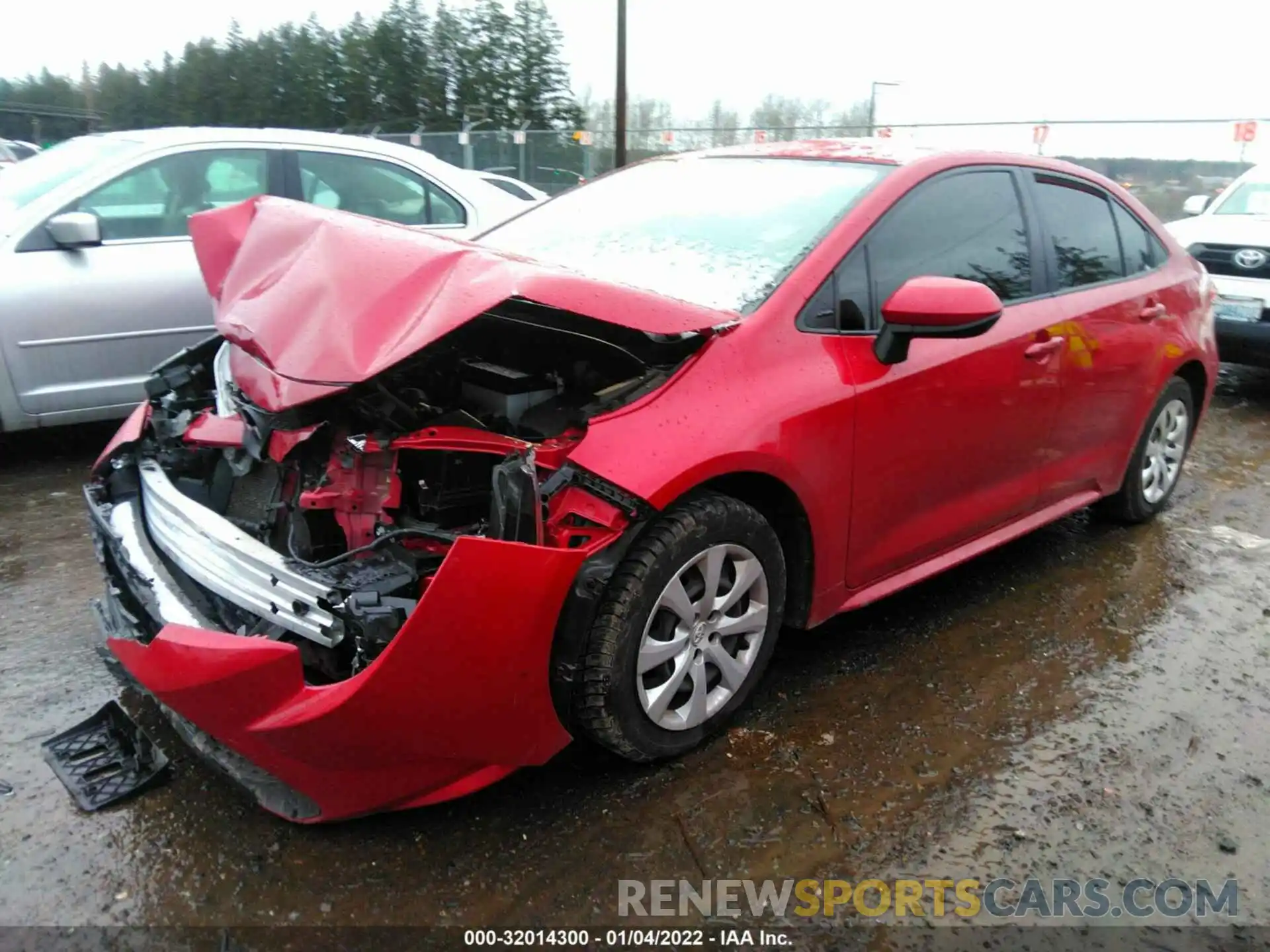 2 Photograph of a damaged car JTDEPRAE0LJ022109 TOYOTA COROLLA 2020