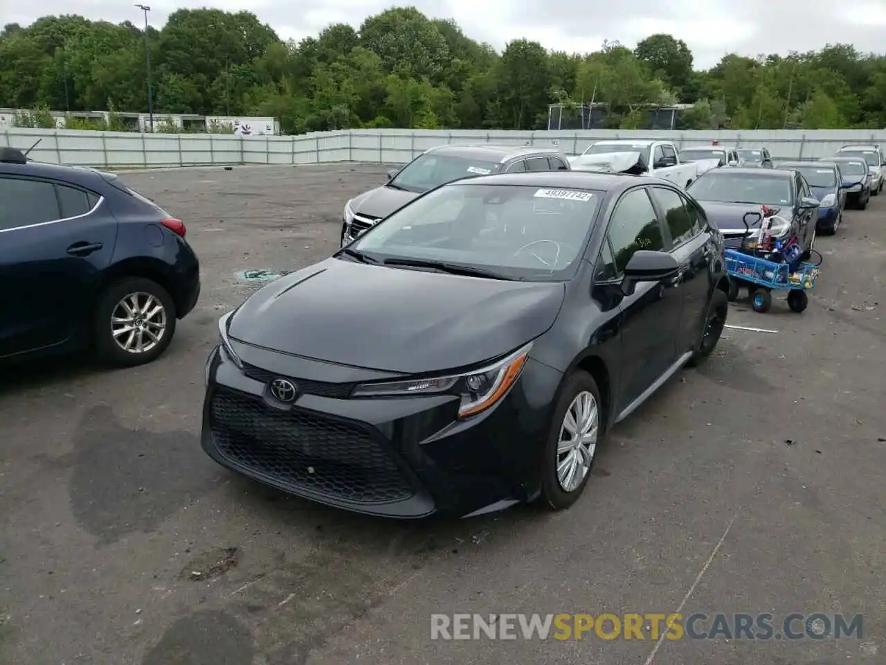 2 Photograph of a damaged car JTDEPRAE0LJ022417 TOYOTA COROLLA 2020