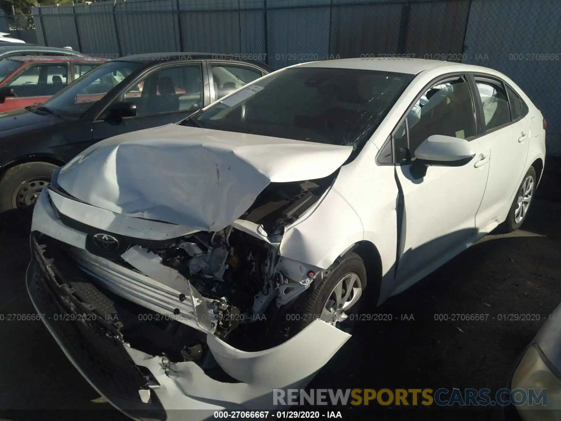 2 Photograph of a damaged car JTDEPRAE0LJ022448 TOYOTA COROLLA 2020