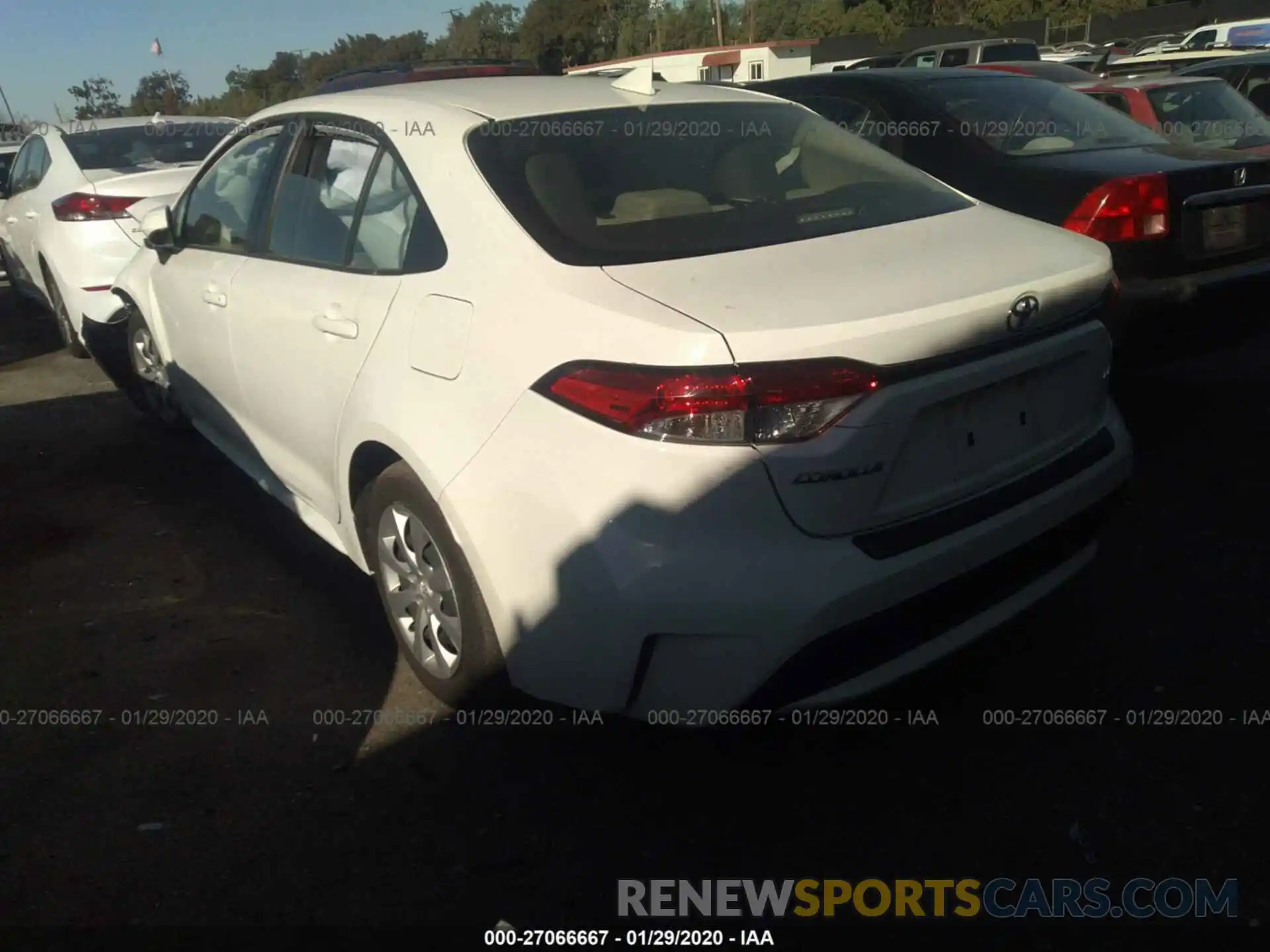 3 Photograph of a damaged car JTDEPRAE0LJ022448 TOYOTA COROLLA 2020