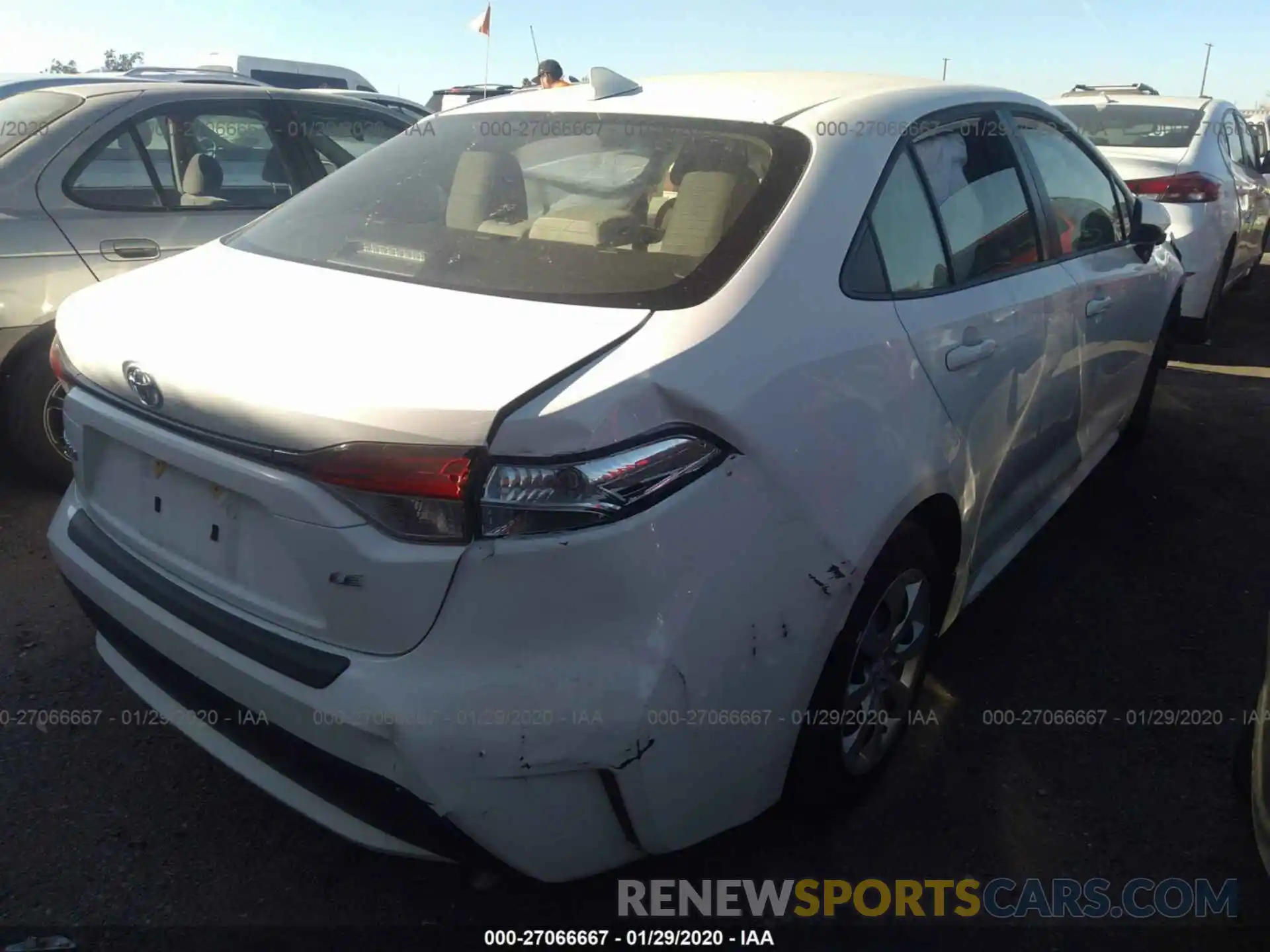 4 Photograph of a damaged car JTDEPRAE0LJ022448 TOYOTA COROLLA 2020