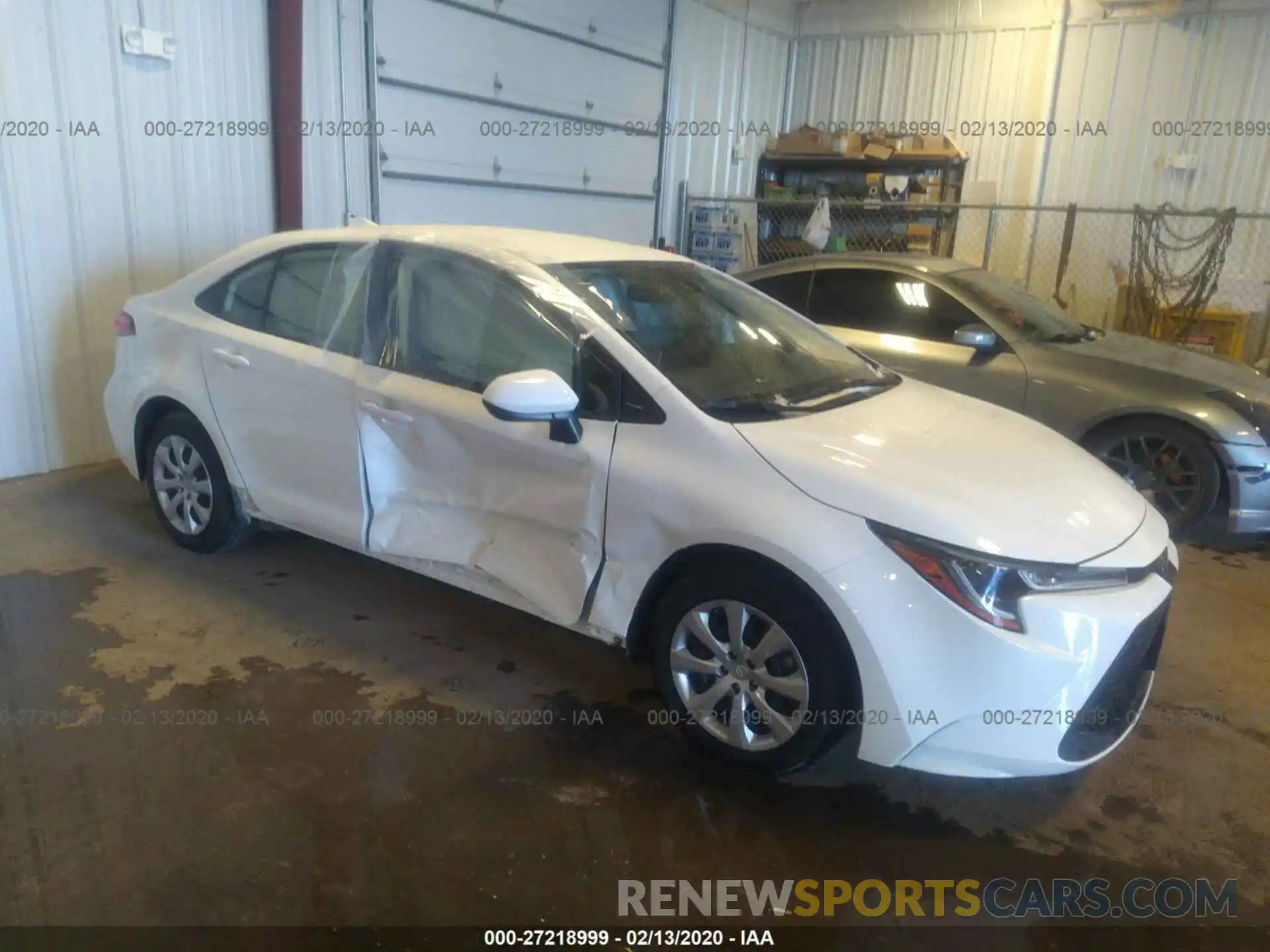 1 Photograph of a damaged car JTDEPRAE0LJ022496 TOYOTA COROLLA 2020