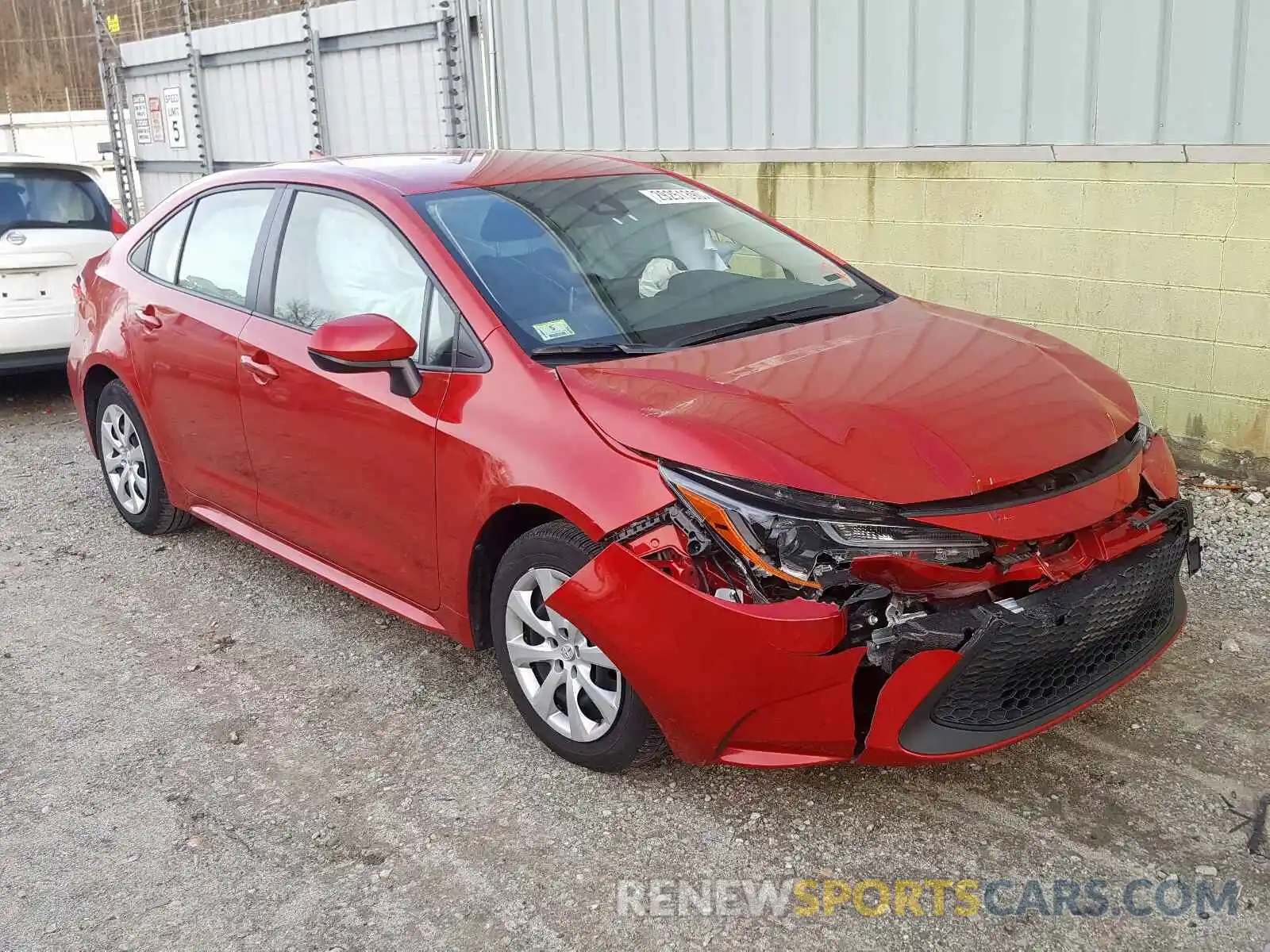 1 Photograph of a damaged car JTDEPRAE0LJ022787 TOYOTA COROLLA 2020