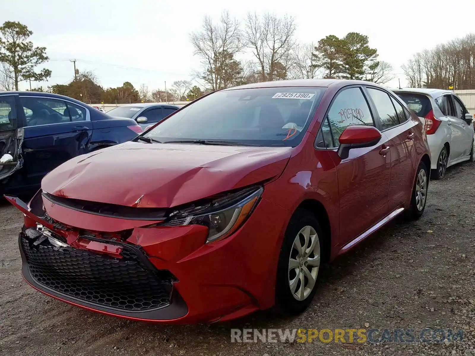 2 Photograph of a damaged car JTDEPRAE0LJ022787 TOYOTA COROLLA 2020