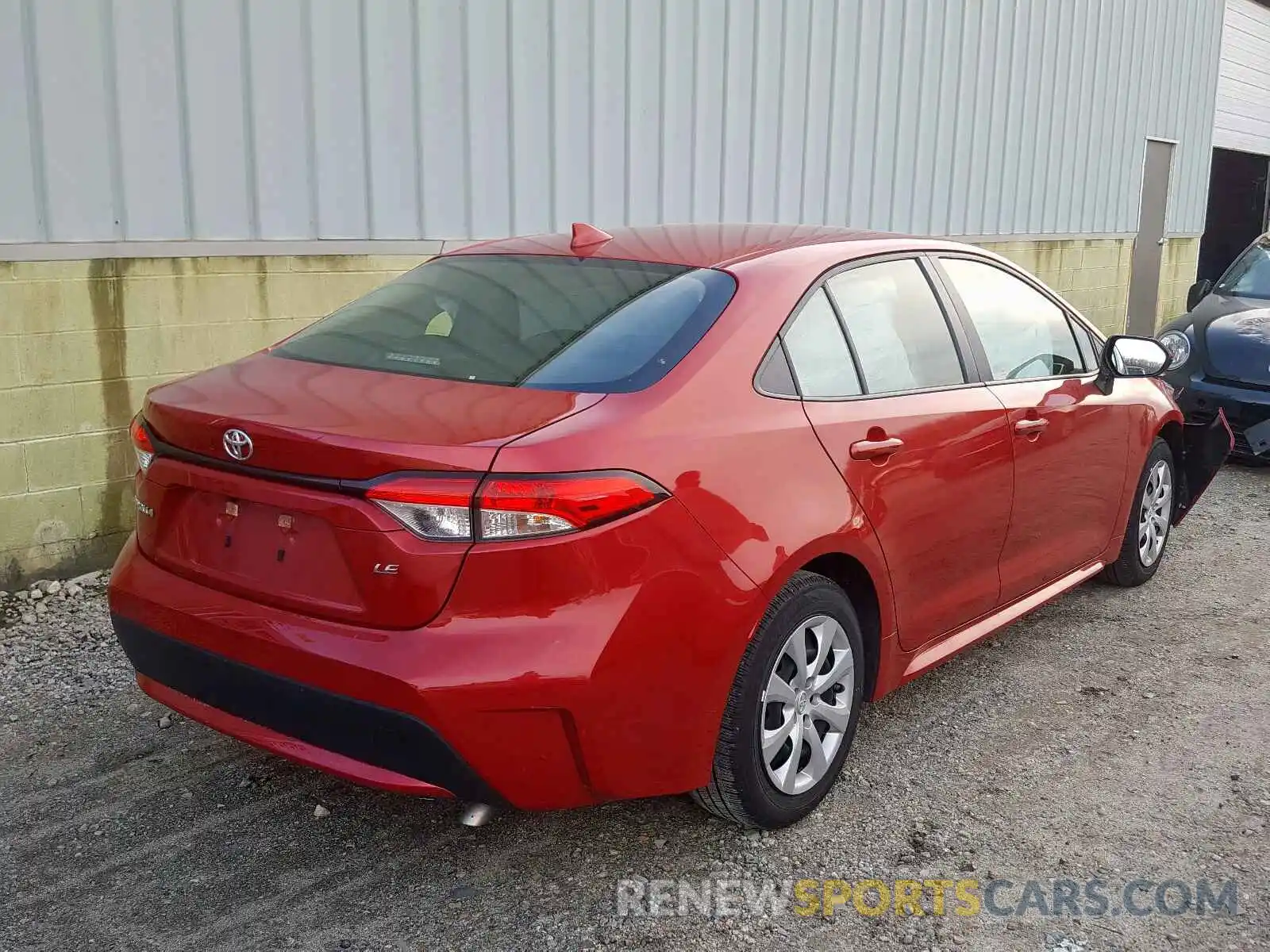 4 Photograph of a damaged car JTDEPRAE0LJ022787 TOYOTA COROLLA 2020