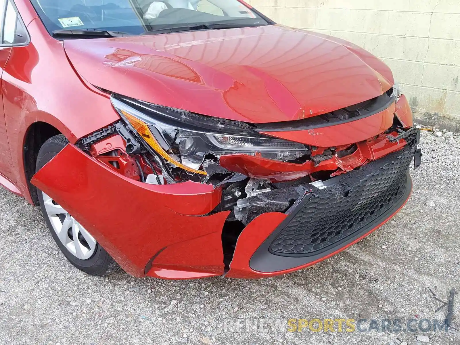 9 Photograph of a damaged car JTDEPRAE0LJ022787 TOYOTA COROLLA 2020