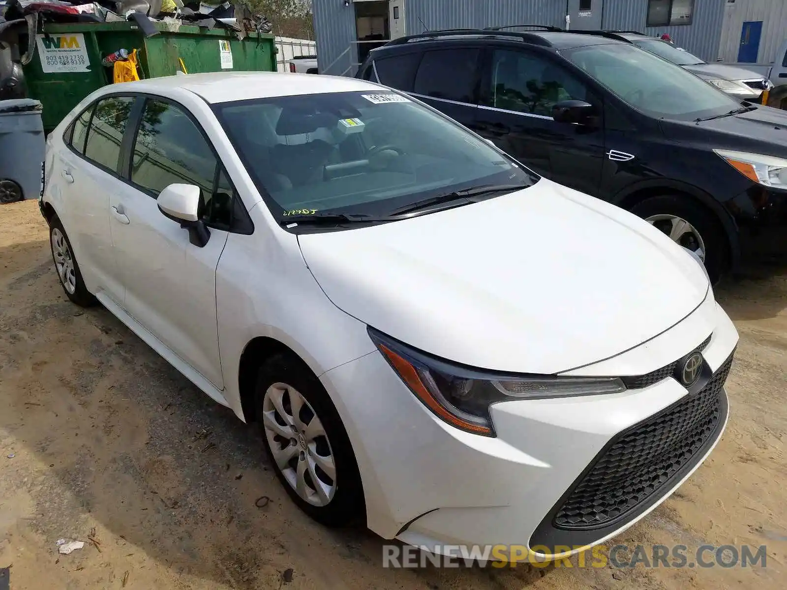 1 Photograph of a damaged car JTDEPRAE0LJ022918 TOYOTA COROLLA 2020