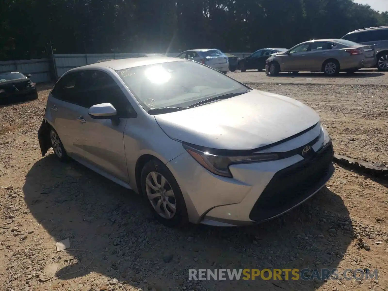 1 Photograph of a damaged car JTDEPRAE0LJ023485 TOYOTA COROLLA 2020